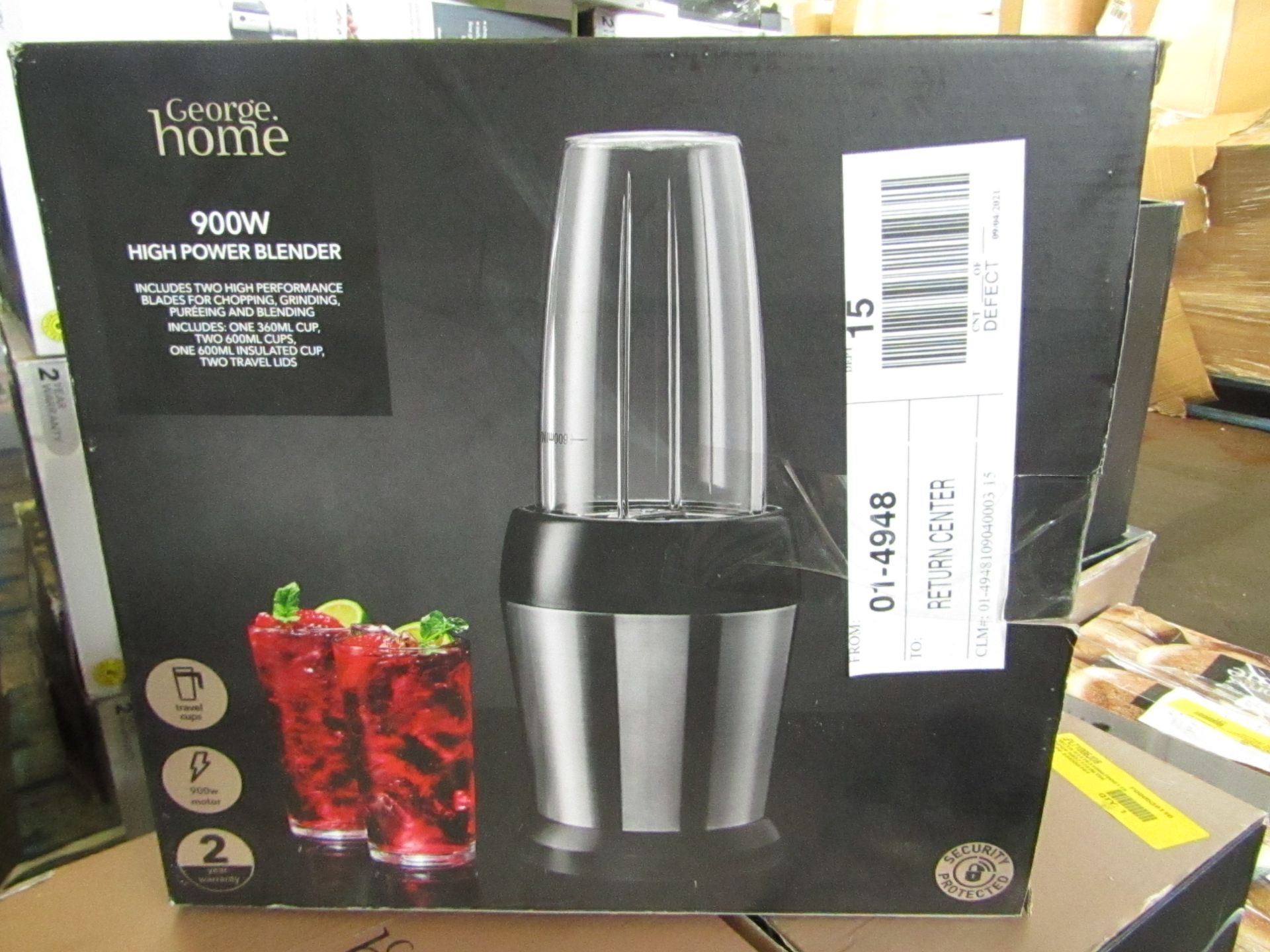 | 3X | 900W STAINLESS TEEL HIGH POWER BLENDER | UNCHECKED & BOXED | NO ONLINE RESALE | RRP £28 |