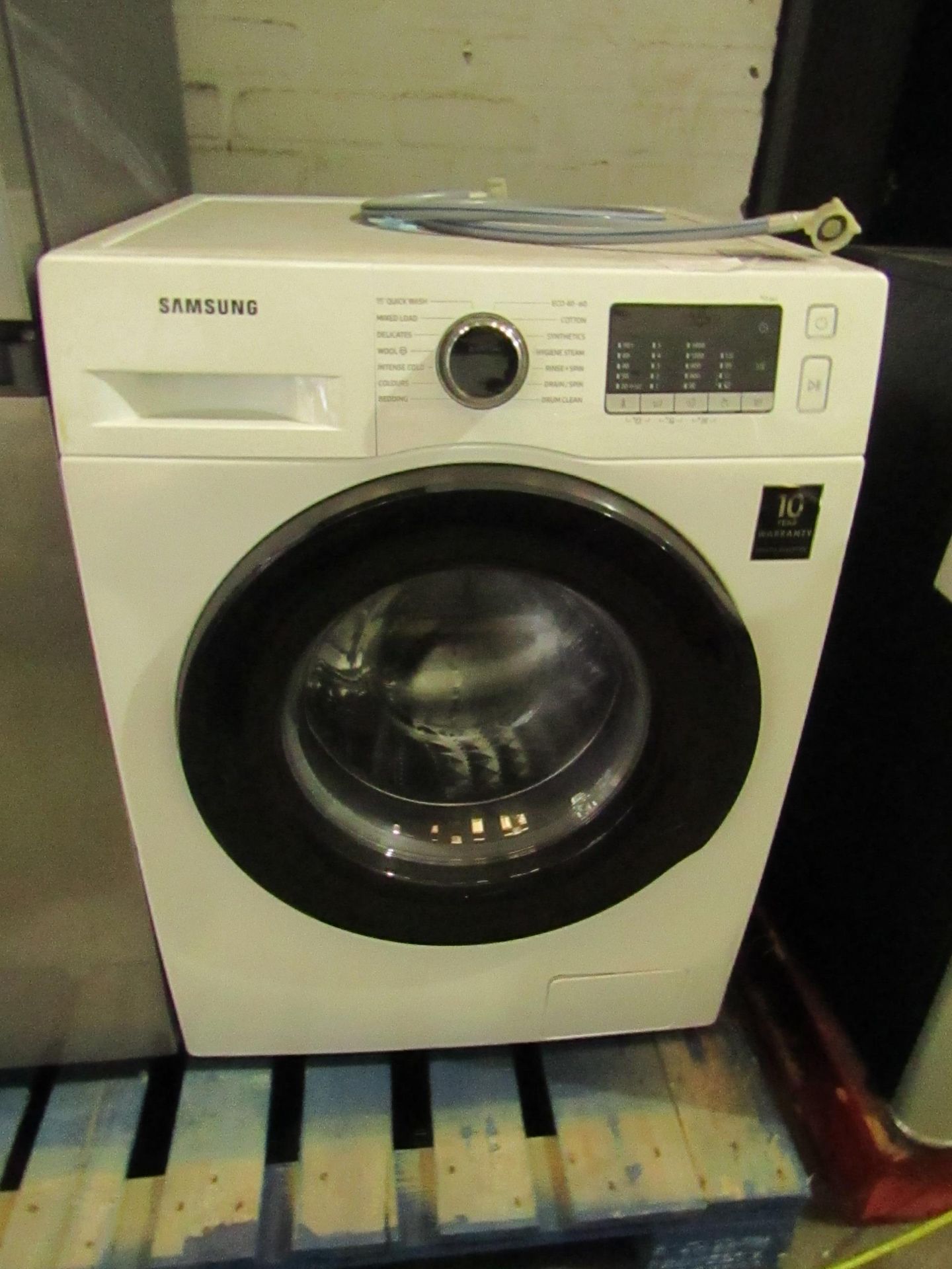 Samsung - WW80TA046AE Washing Machine Vendor informs us this has been checked with water and works