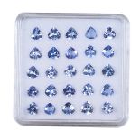 IGL&I Certified - Natural Tanzanite - 4.51 carats - 25 pieces - Pear cut - Average retail value £1,