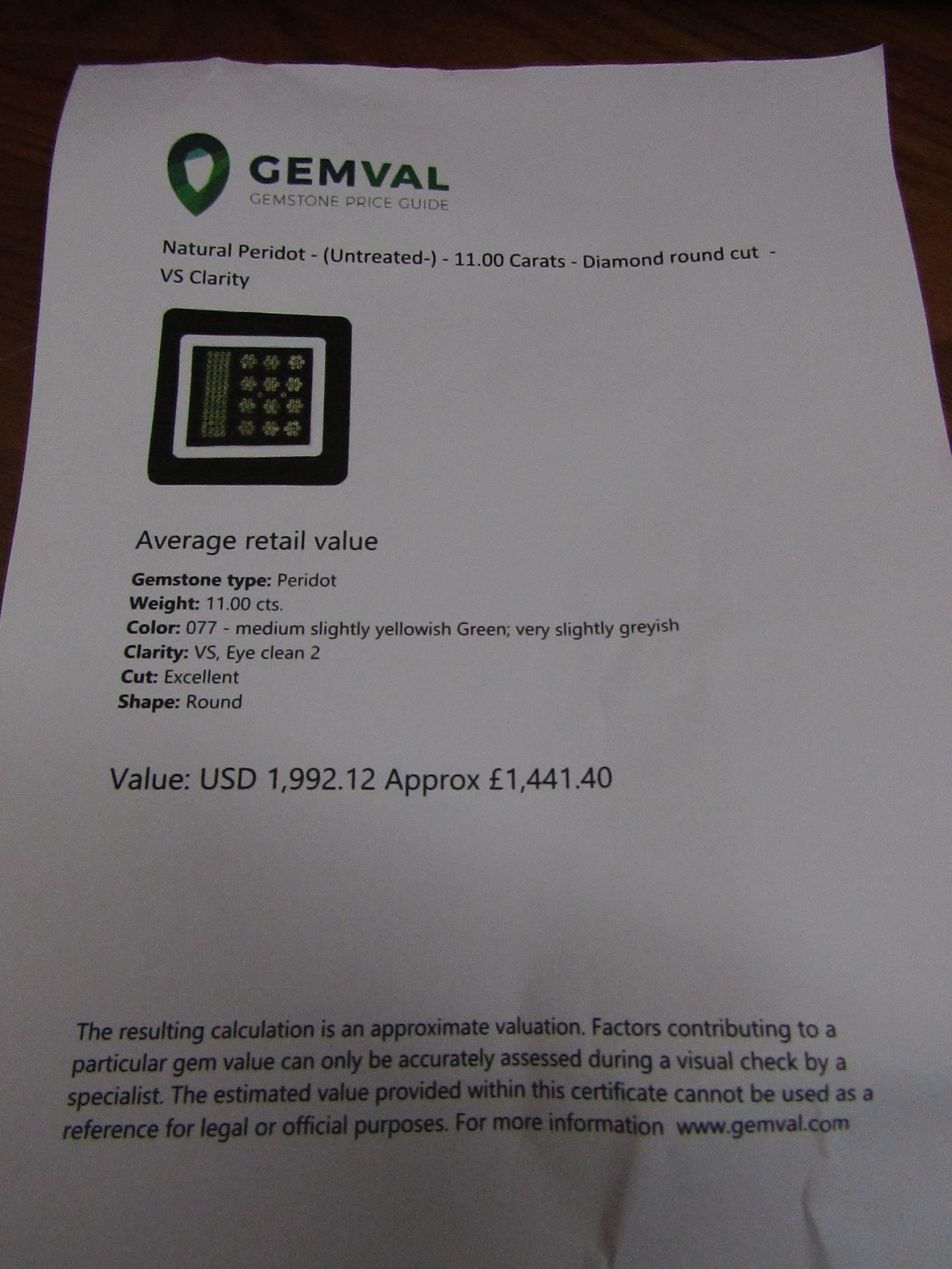 IGL&I Certified - Natural Peridot - 11.00 Carats - 150 Pieces - Average retail value £1,441.40. - Image 3 of 3