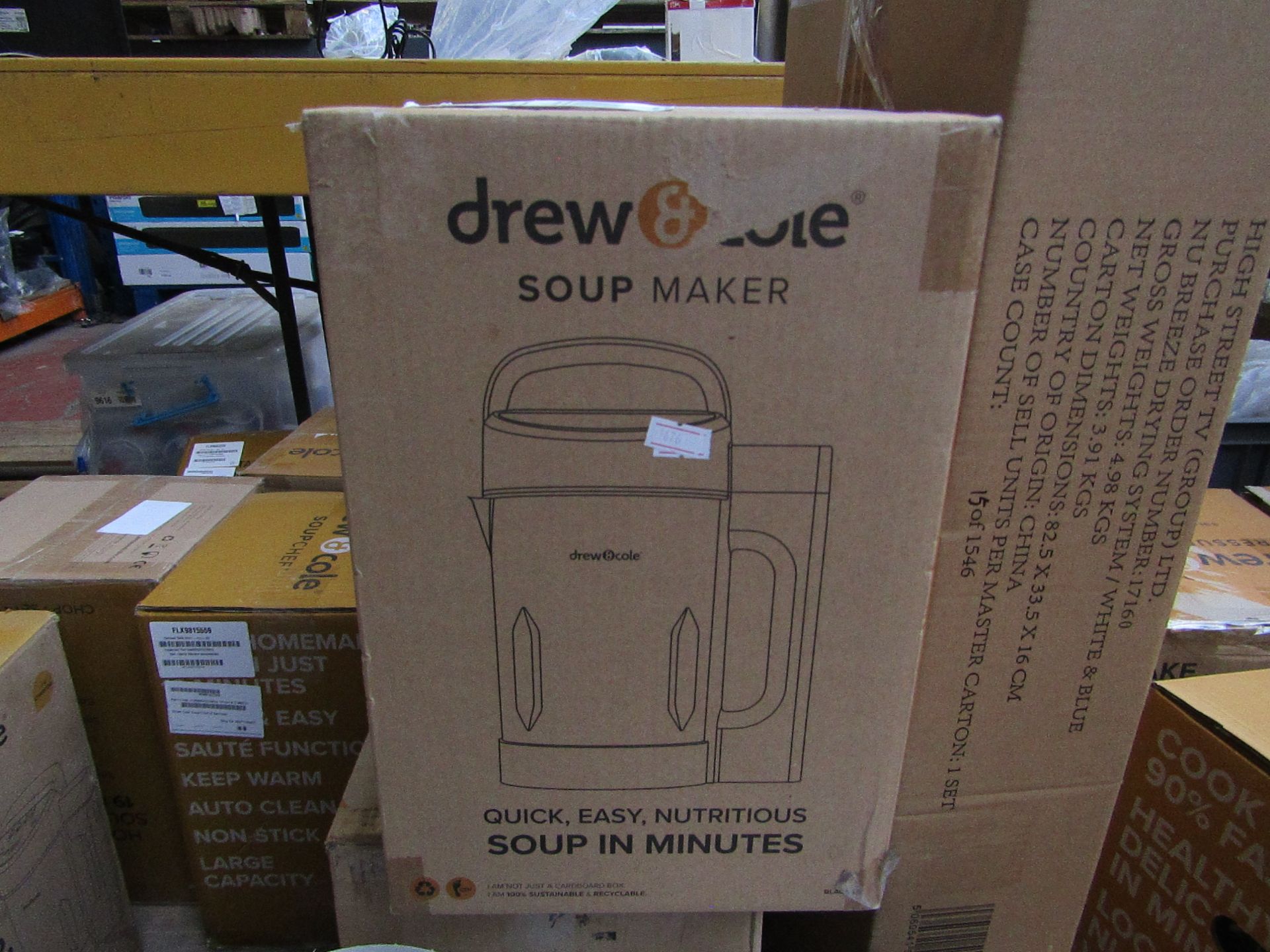 | 1x | DREW AND COLE SOUP CHEF | PROFESSIONALLY REFURBISHED AND RE BOXED |NO ONLINE RESALE | RRP £