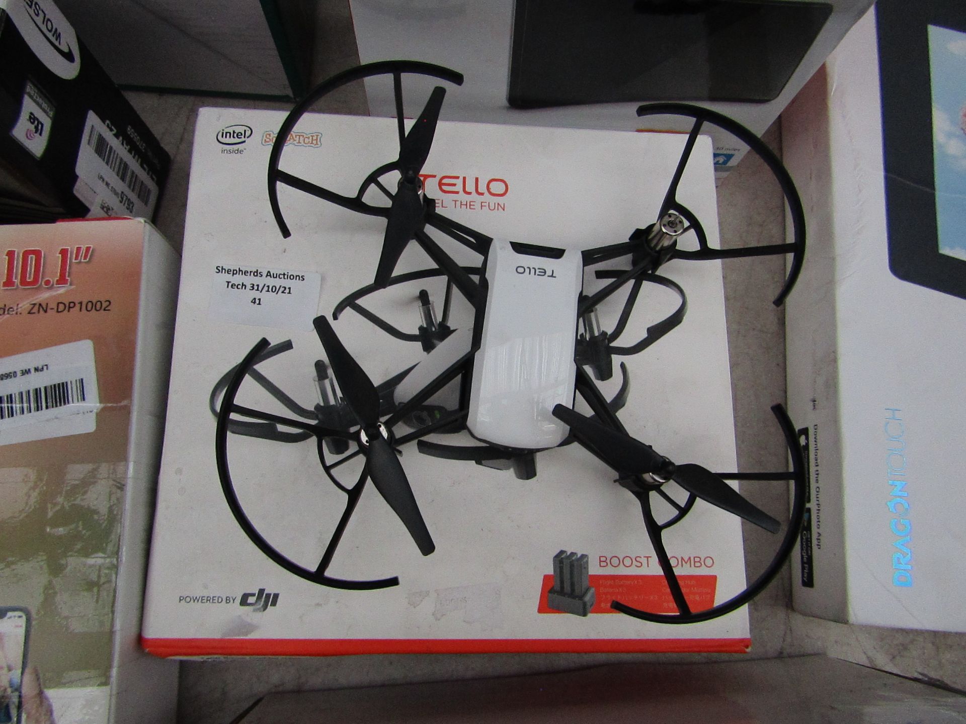 Tello Boost Combo Drone - Untested & Boxed - Missing Propellor but spare in box - RRP £99