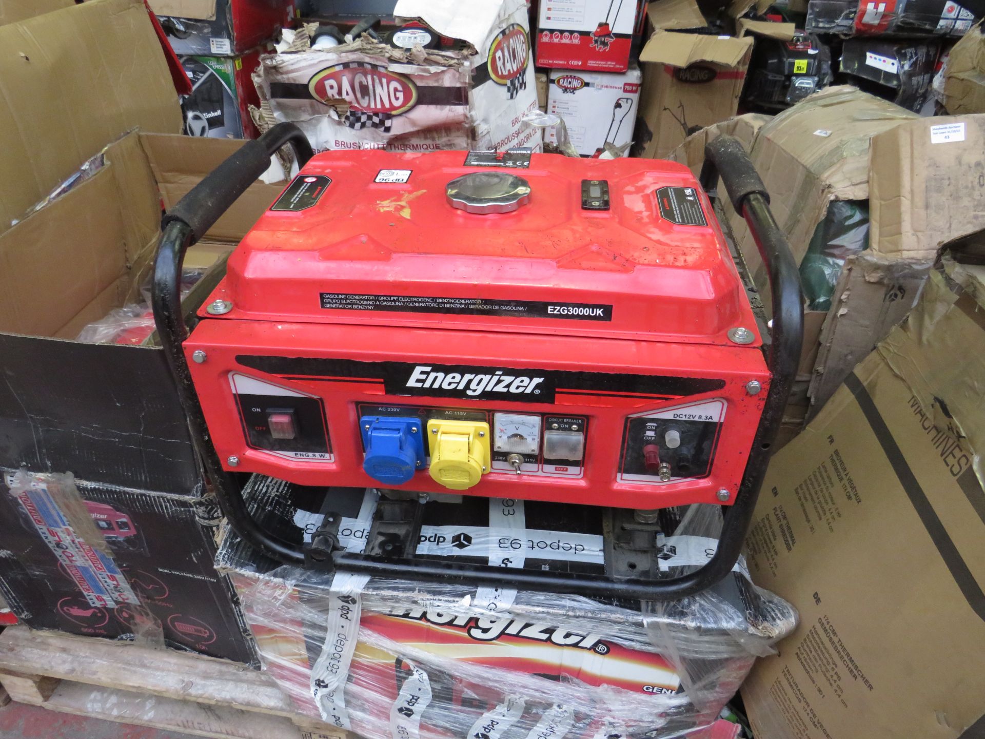 1x Enegizer - EZG30000UK Generator - Unchecked and Untested - RRP £369. @ Travis Perkins.