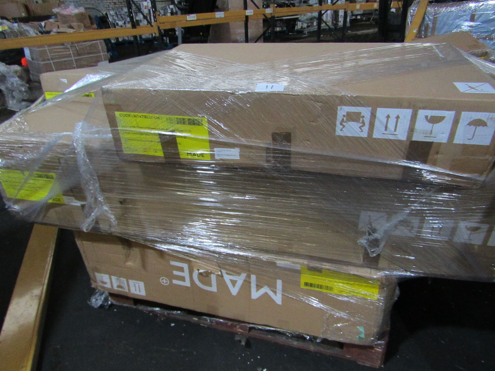 | 1X | PALLET OF FAULTY / MISSING PARTS / DAMAGED CUSTOMER RETURNS MADE.COM STOCK UNMANIFESTED |