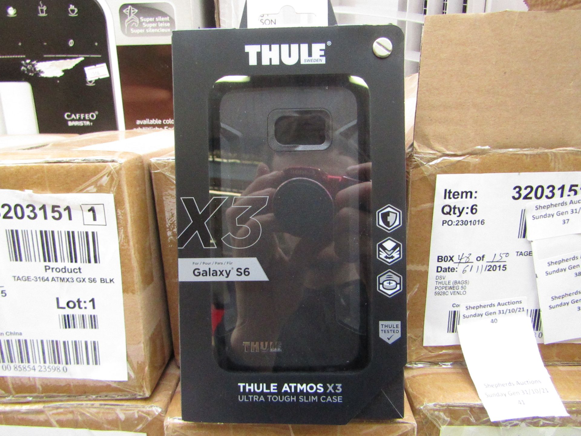 2x box containg 6 thule samsung galaxy s6 phone case - new & packaged.