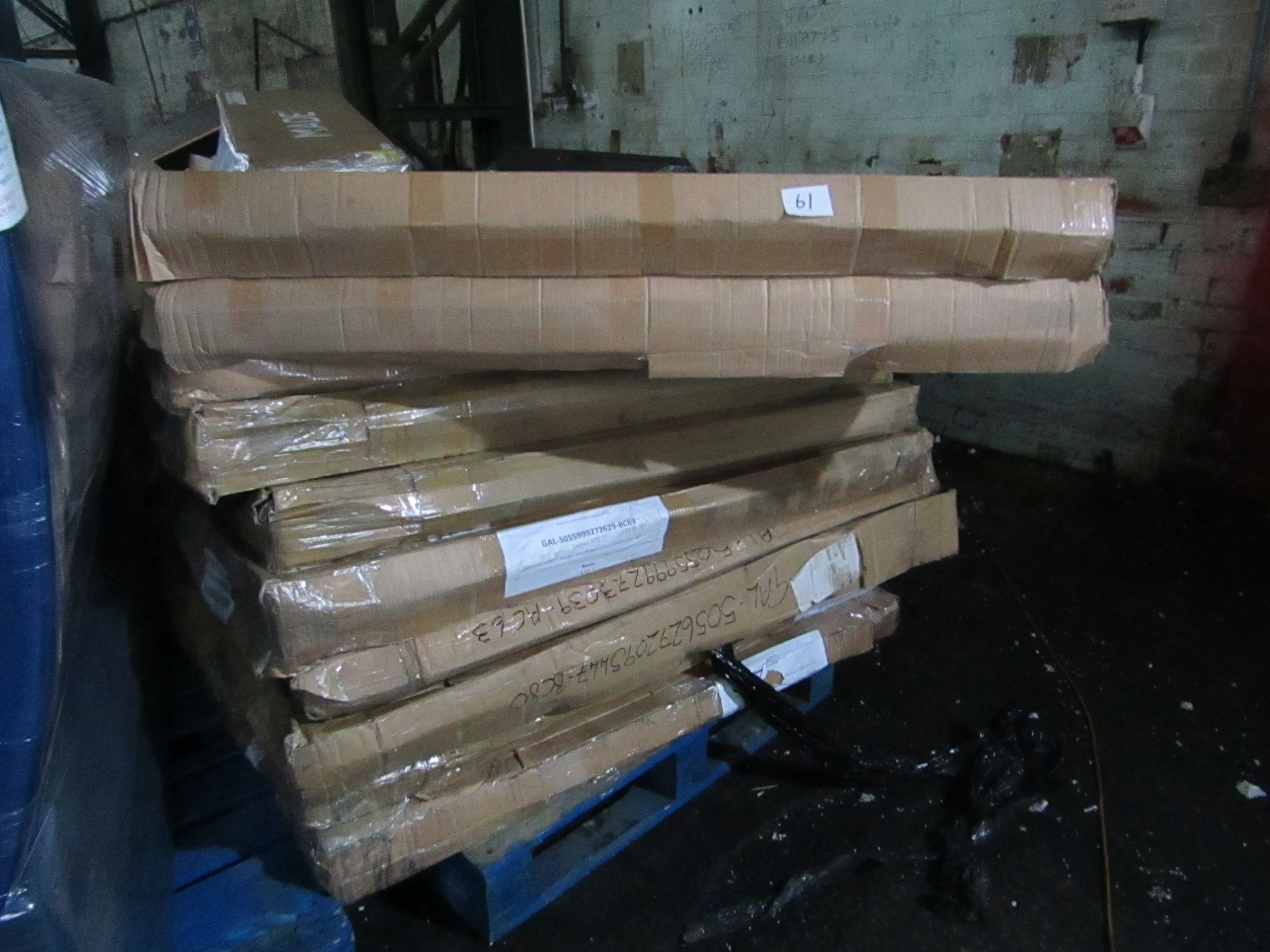 | 1X | PALLET OF FAULTY / GALLERY HEADBOARDS. ALL BOXED & VARIOUS SIZES UNMANIFESTED | PALLET