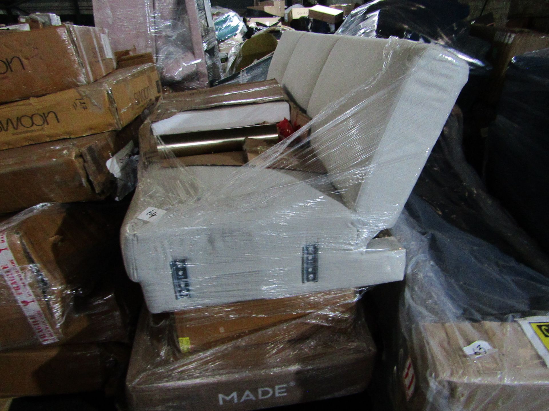 | 1X | PALLET OF FAULTY / MISSING PARTS / DAMAGED CUSTOMER RETURNS MADE.COM STOCK UNMANIFESTED |