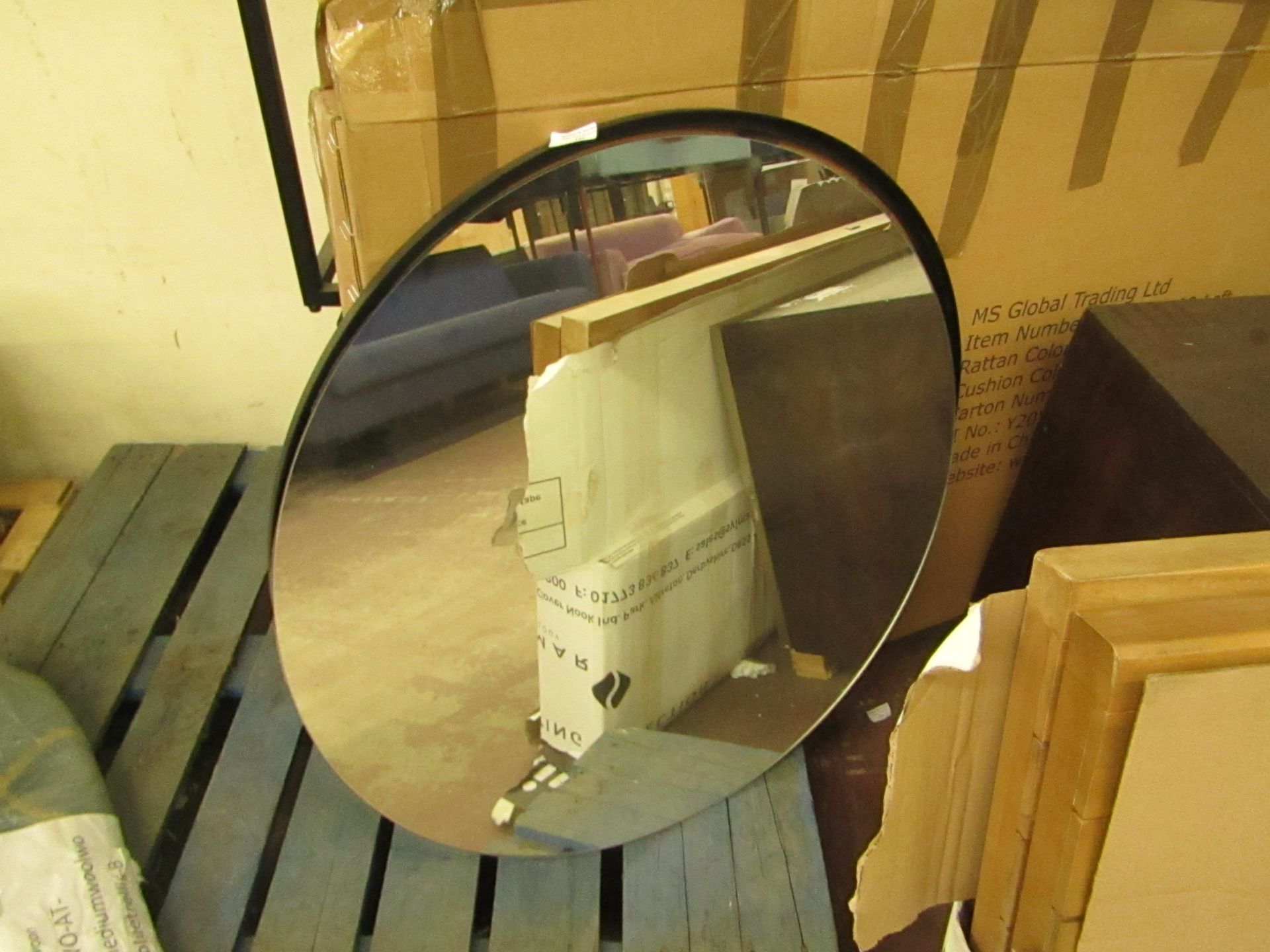 | 1X | COX AND COX BLACK FRAME MIRROR | FRAME HAS COME APART FROM THE MIRROR | RRP £225 |