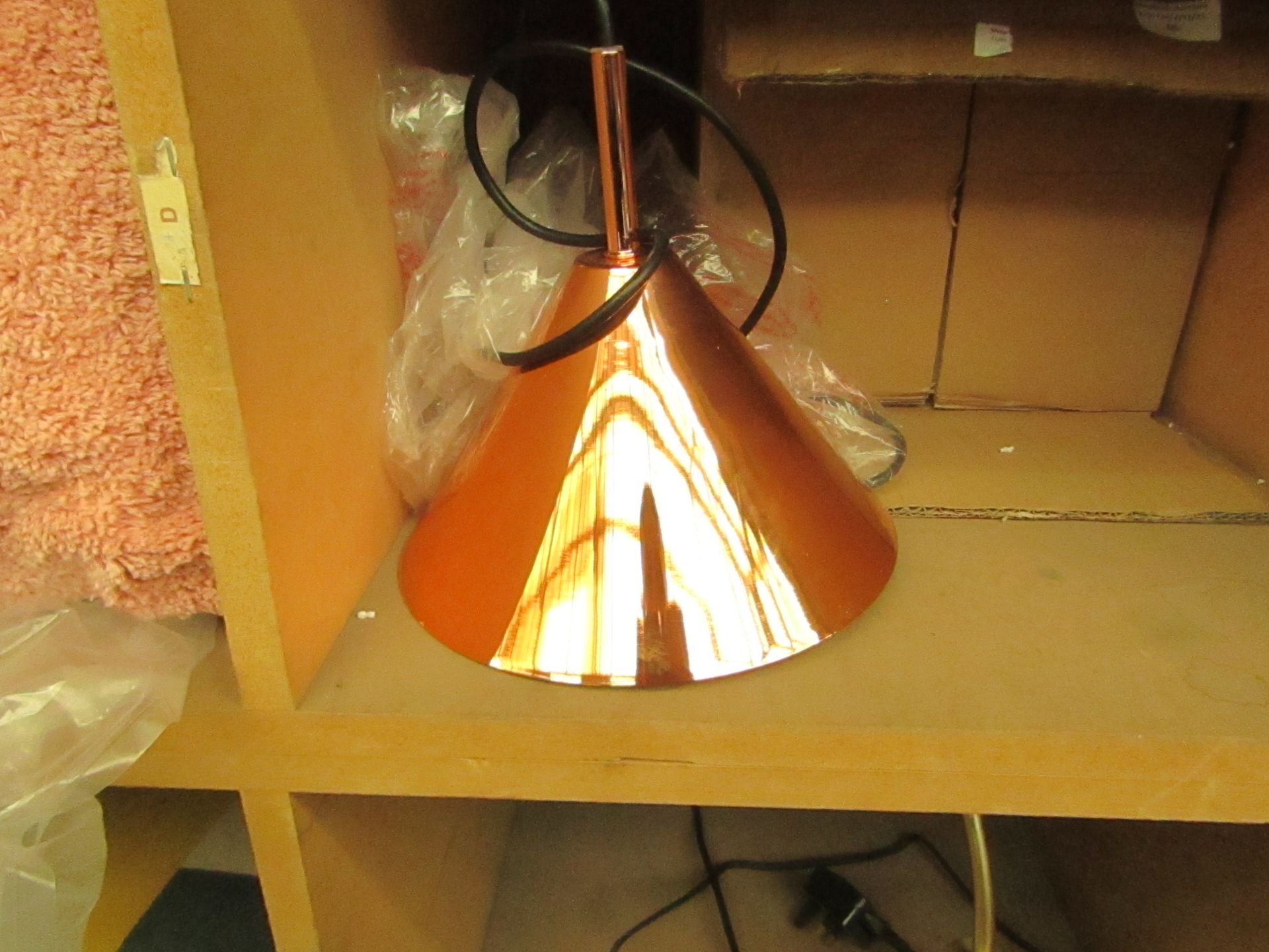 | 1X | SWOON JOEY PENDANT LIGHT IN COPPER | UNCHECKED AND BOXED - BULB NOT INCLUDED | RRP £69 |