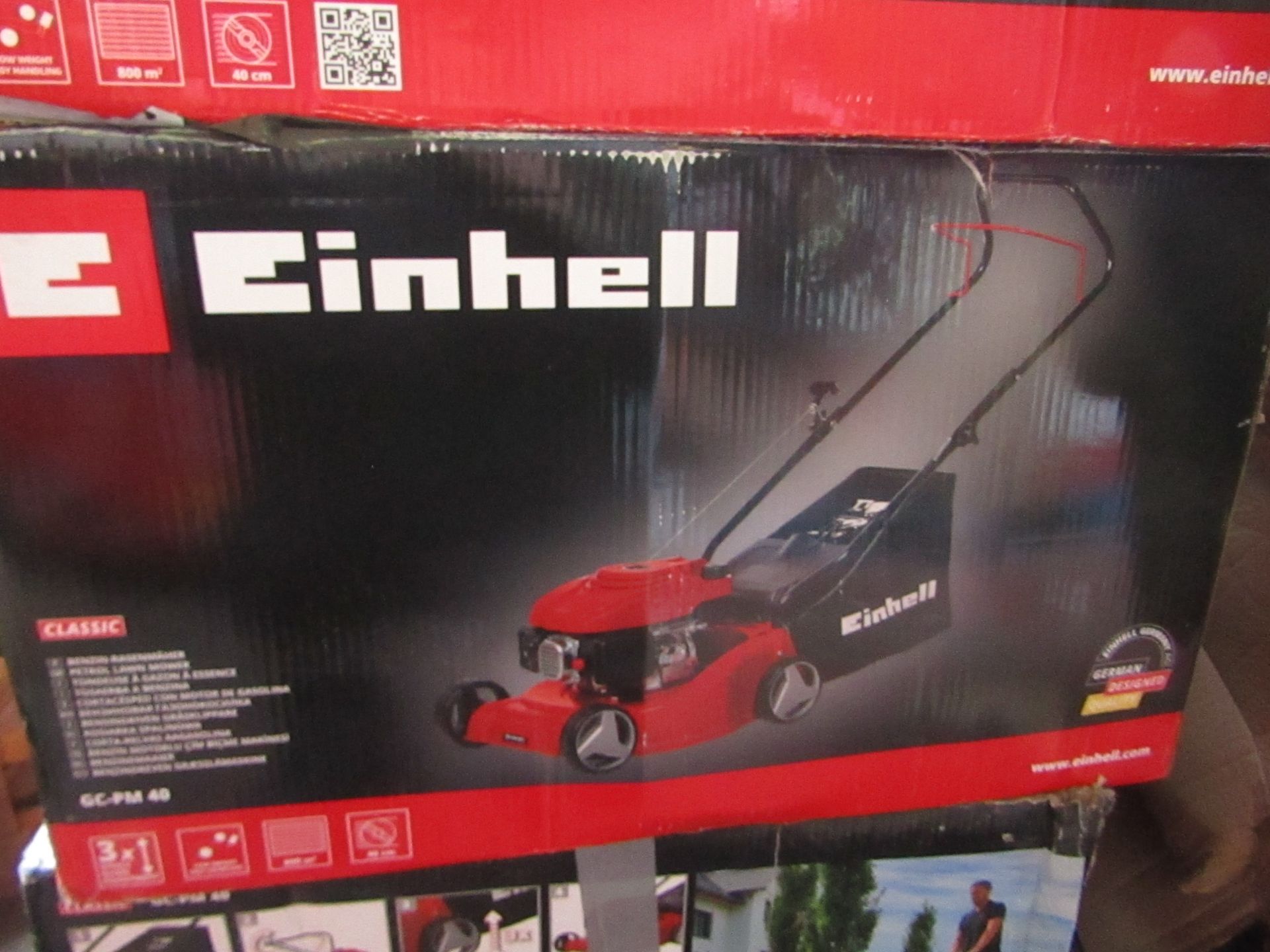 1x Einhell - GC-PM 40 Petrol Lawn Mower - Unchecked and Untested - RRP £199. @ ToolStation.