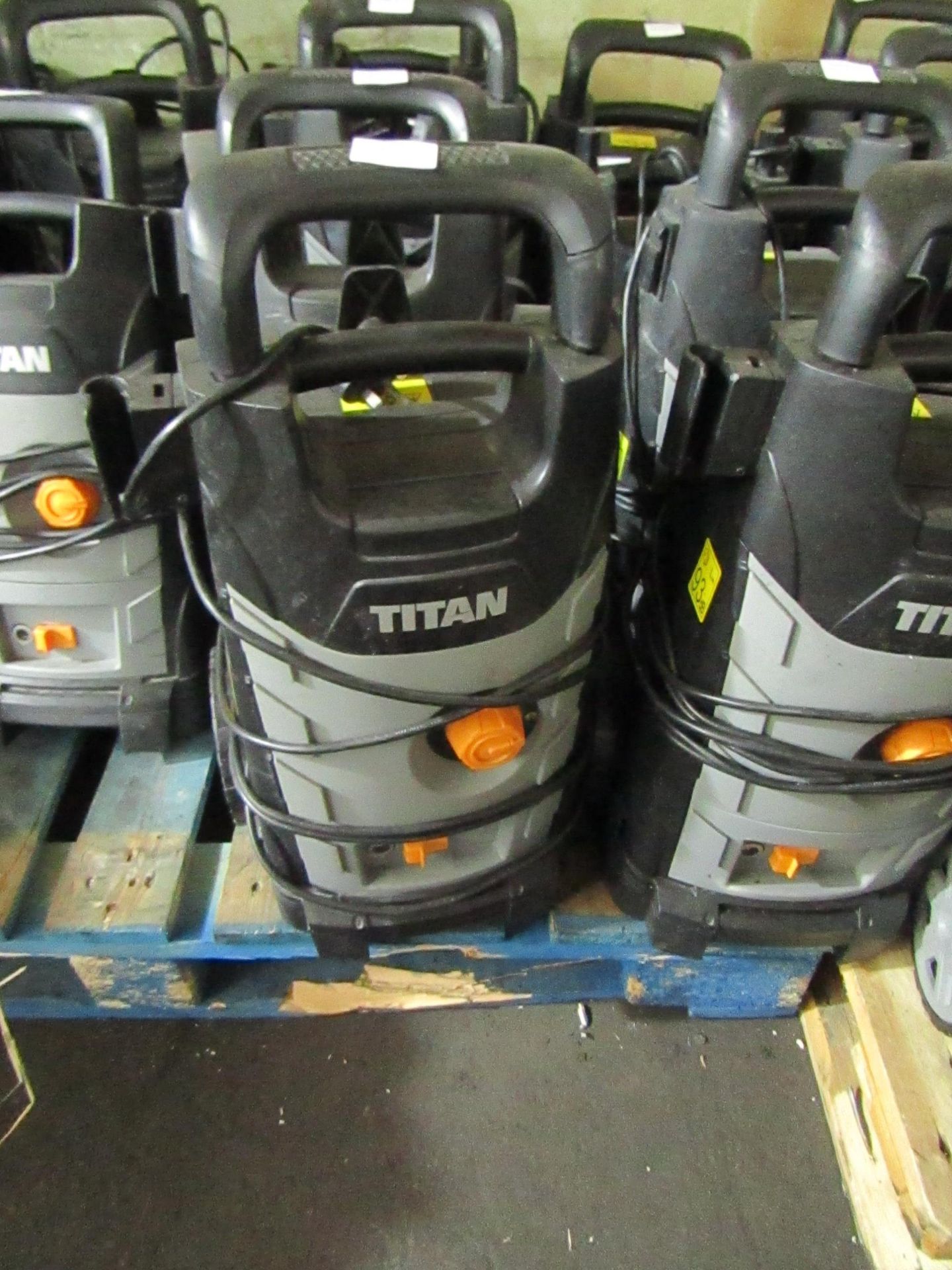 Titan - 1800w High Pressure Washer - TTB1800PRW - Item Power On - Please Note No Attachment Present