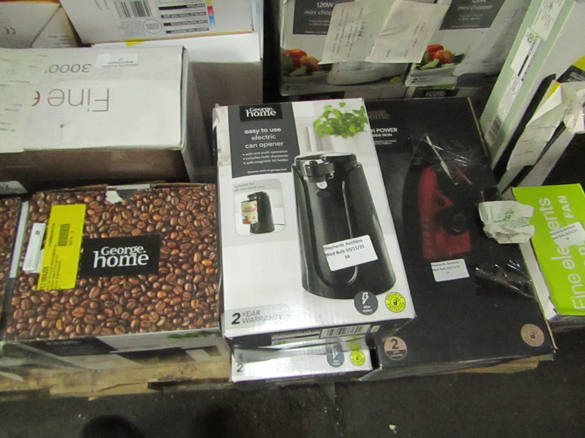 | 2X | ELECTRIC CAN OPENER | UNCHECKED & BOXED | NO ONLINE RESALE | RRP £12 | TOTAL LOT RRP £24 |