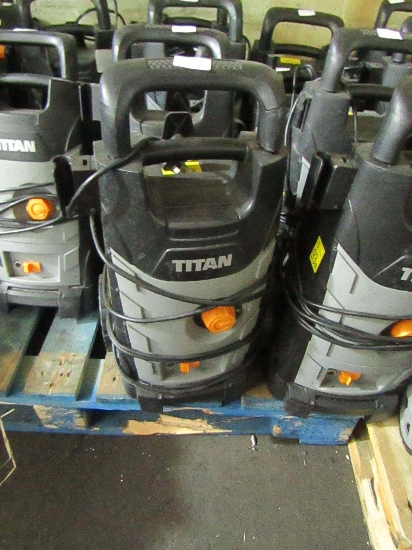 Titan - 1800w High Pressure Washer - TTB1800PRW - Item Power On - Please Note No Attachment Present