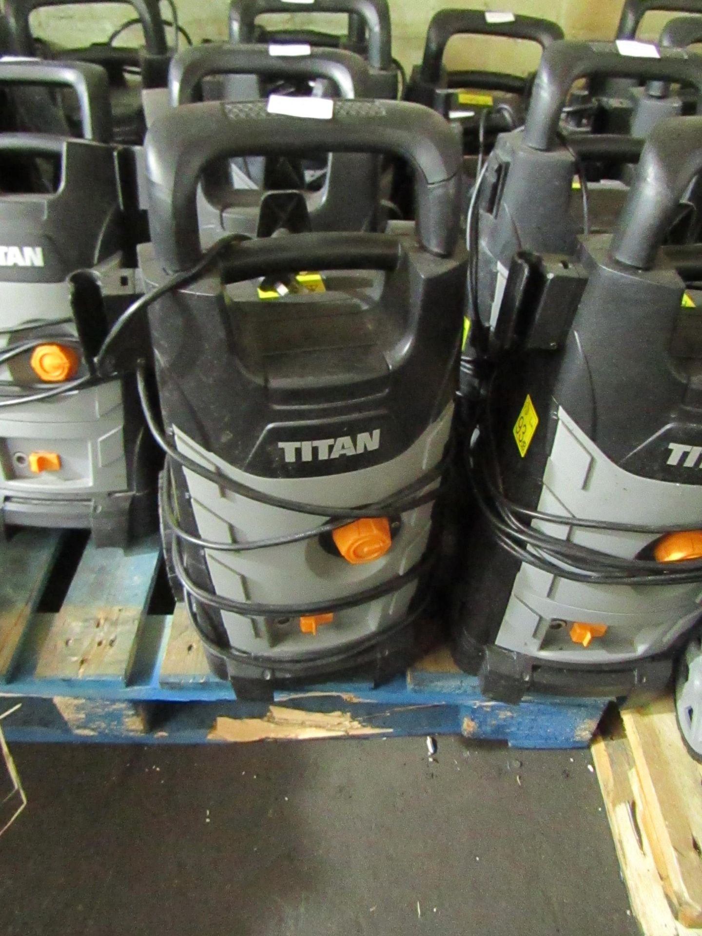 Titan - 1800w High Pressure Washer - TTB1800PRW - Item Power On - Please Note No Attachment Present