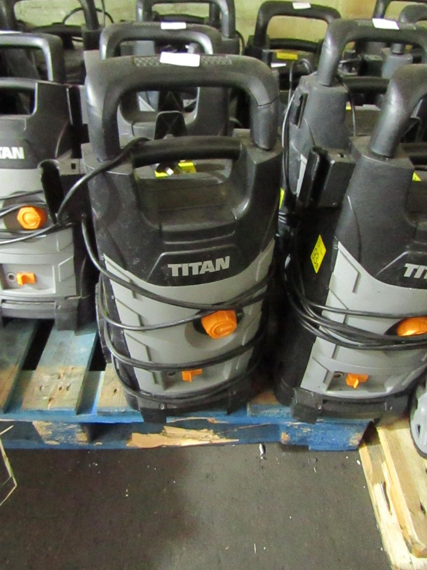 Titan - 1800w High Pressure Washer - TTB1800PRW - Item Power On - Please Note No Attachment Present