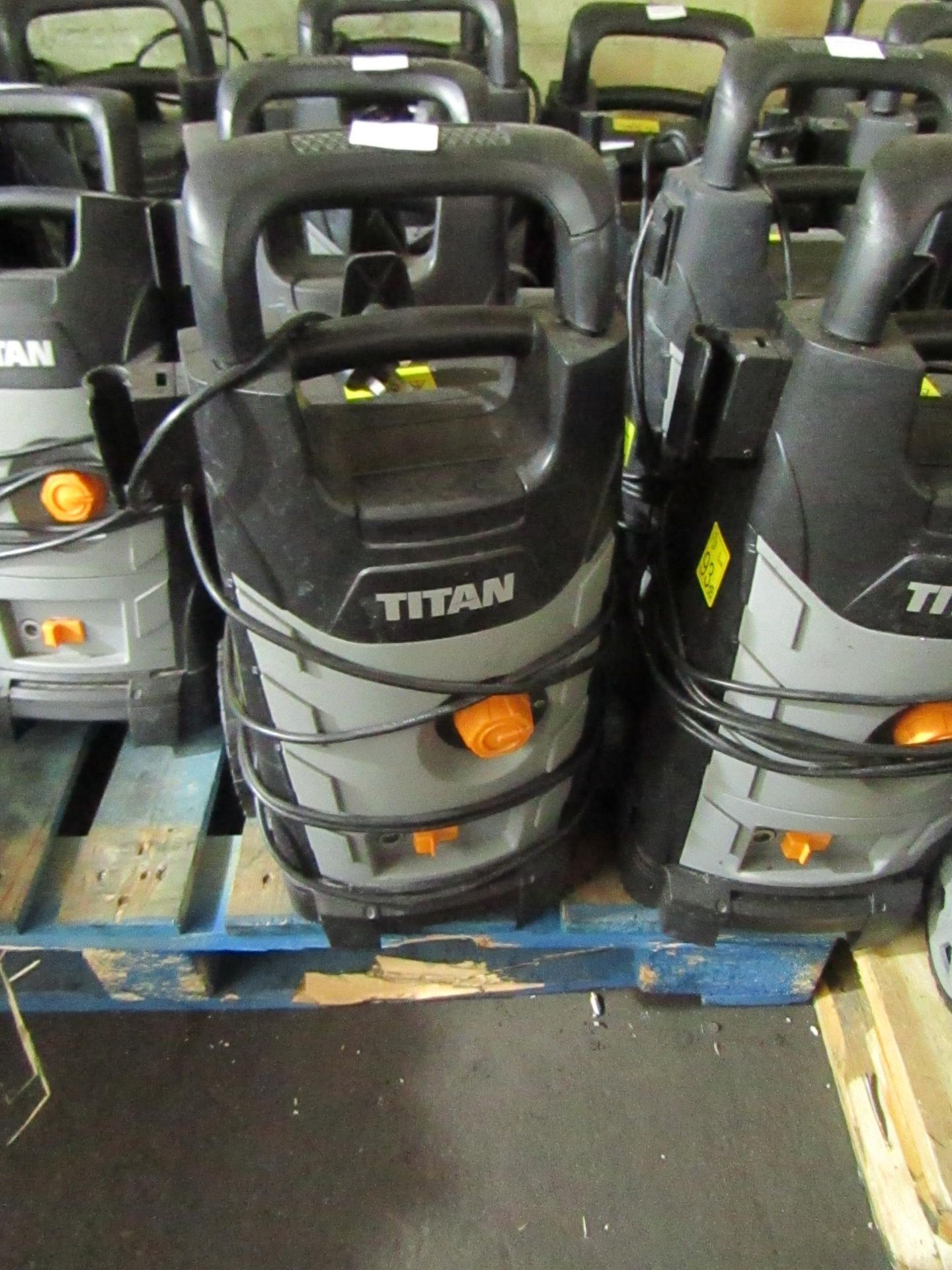 Titan - 1800w High Pressure Washer - TTB1800PRW - Item Power On - Please Note No Attachment Present