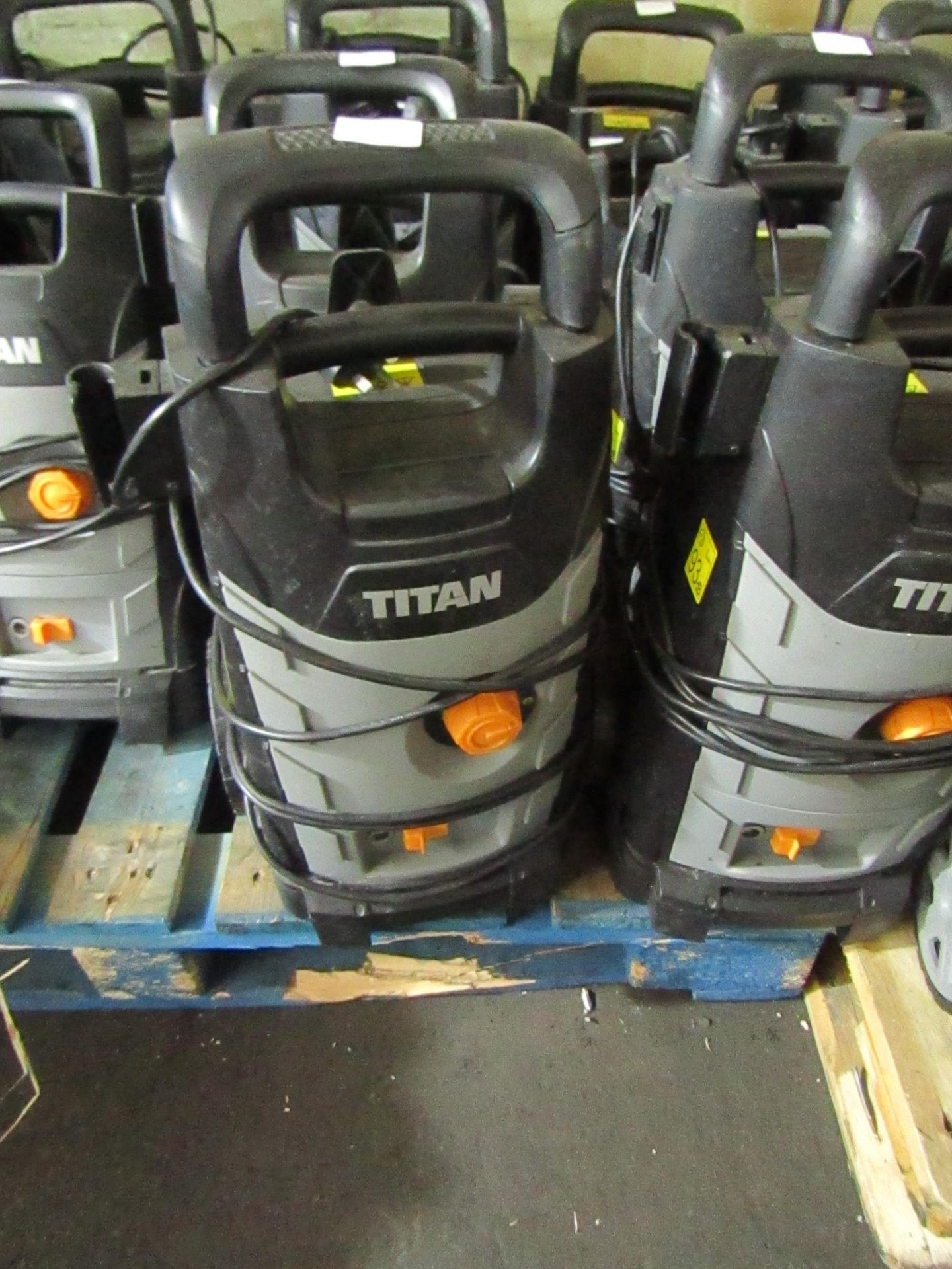 Titan - 1800w High Pressure Washer - TTB1800PRW - Item Power On - Please Note No Attachment Present