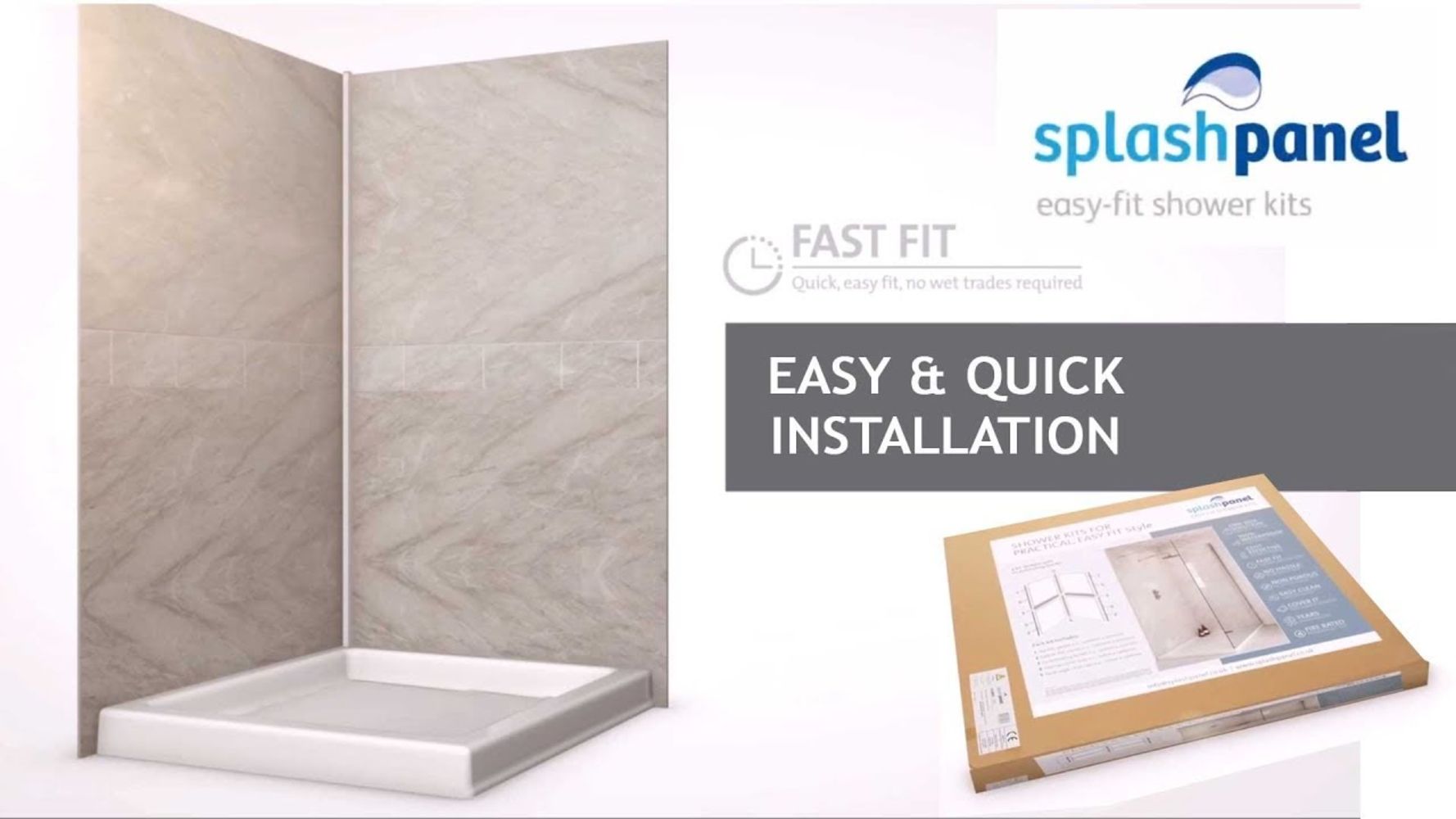 Pallets of Splash Panel shower kits, all new, Starts at 5% of retail to clear.
