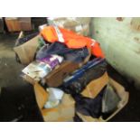 Pallet of Mixed non collected customer orders, features items such as work wear. Face masks etc.