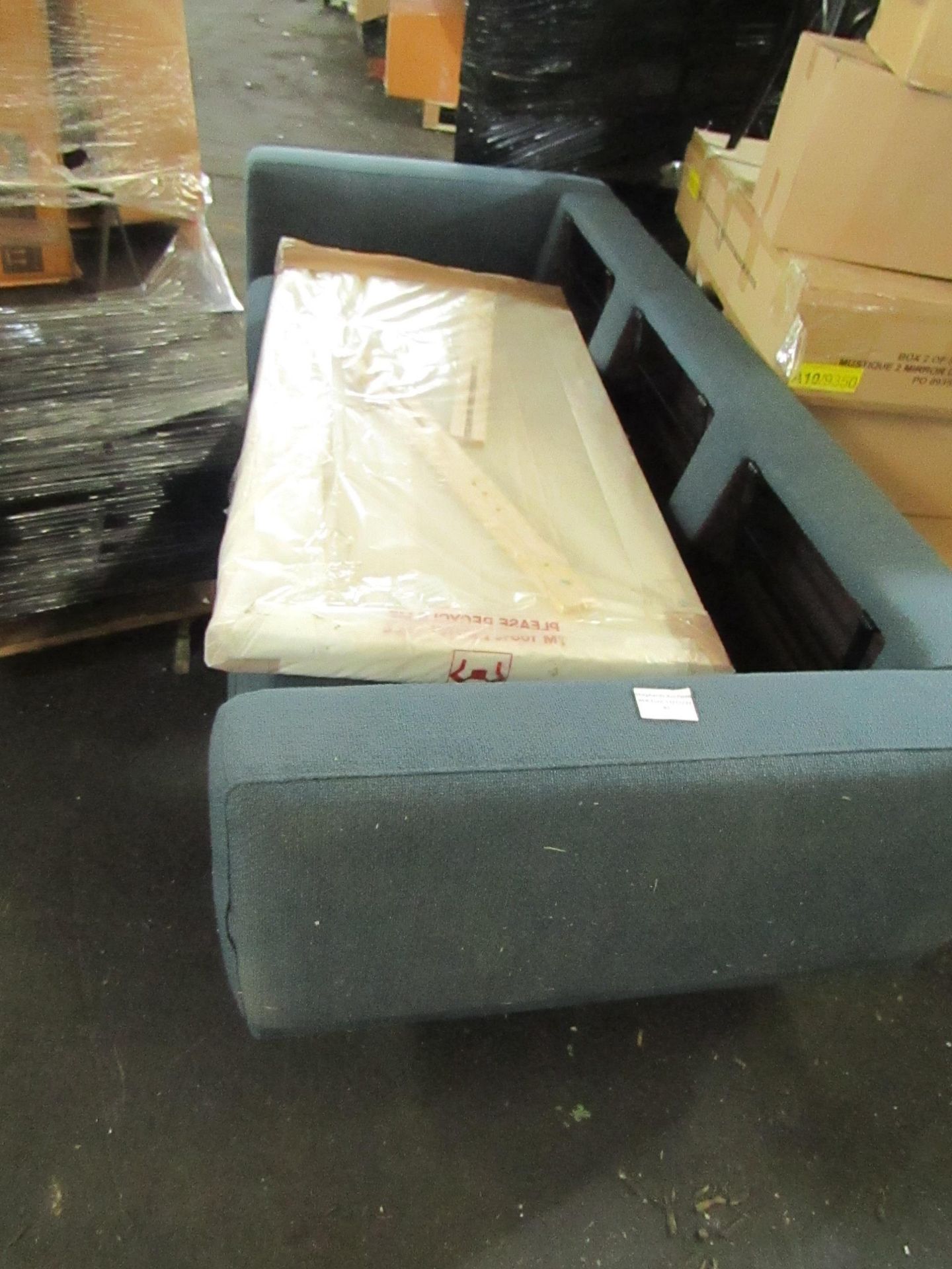Pallet with a BER sofa and a Head board