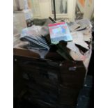 PALLET OF Approx 10 office chair backrests and approx 100 files. Unused and boxed