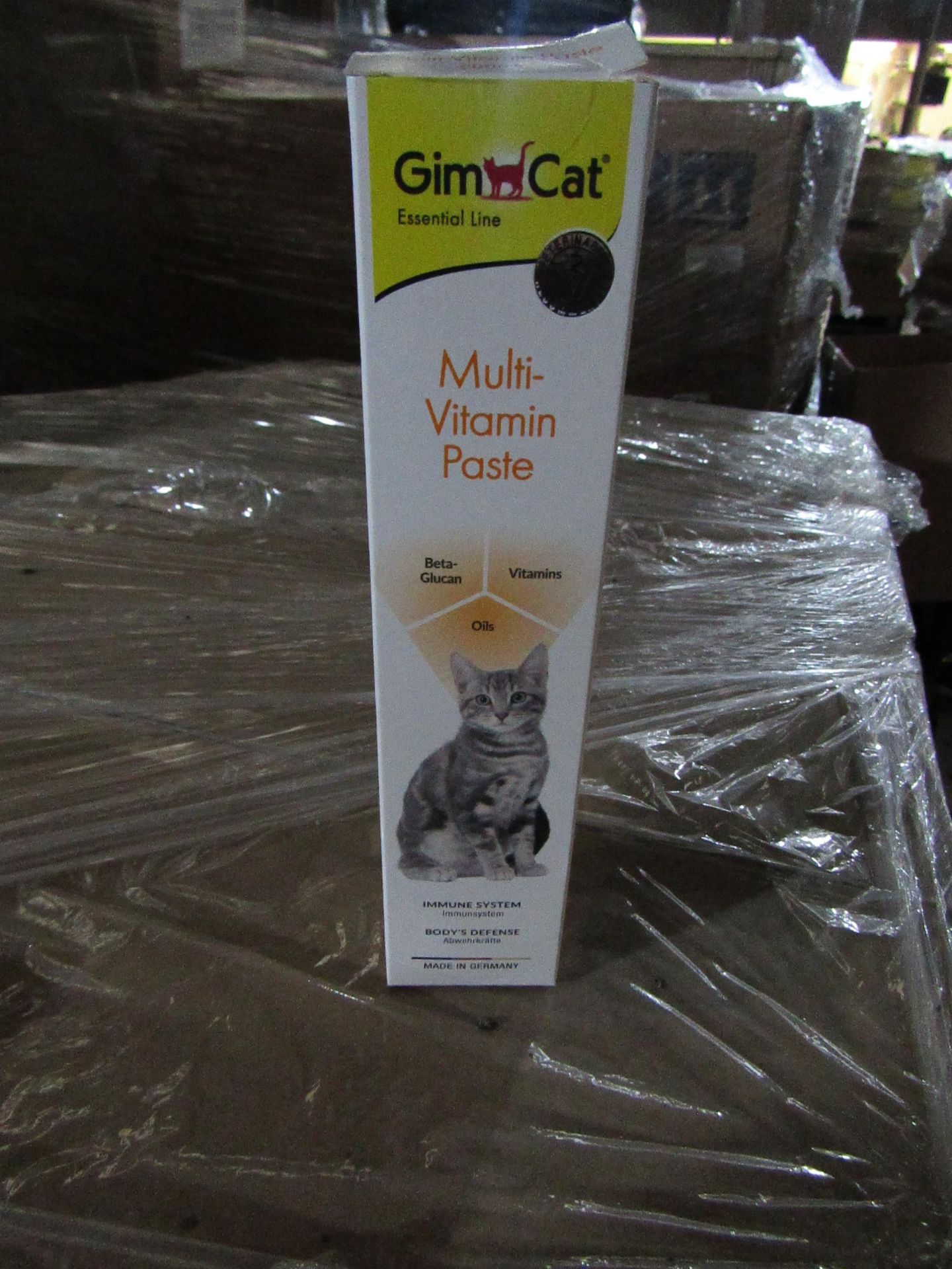 Pallet of approx 2268 Gim cat Multi Vitamin paste BB16/-07/2021