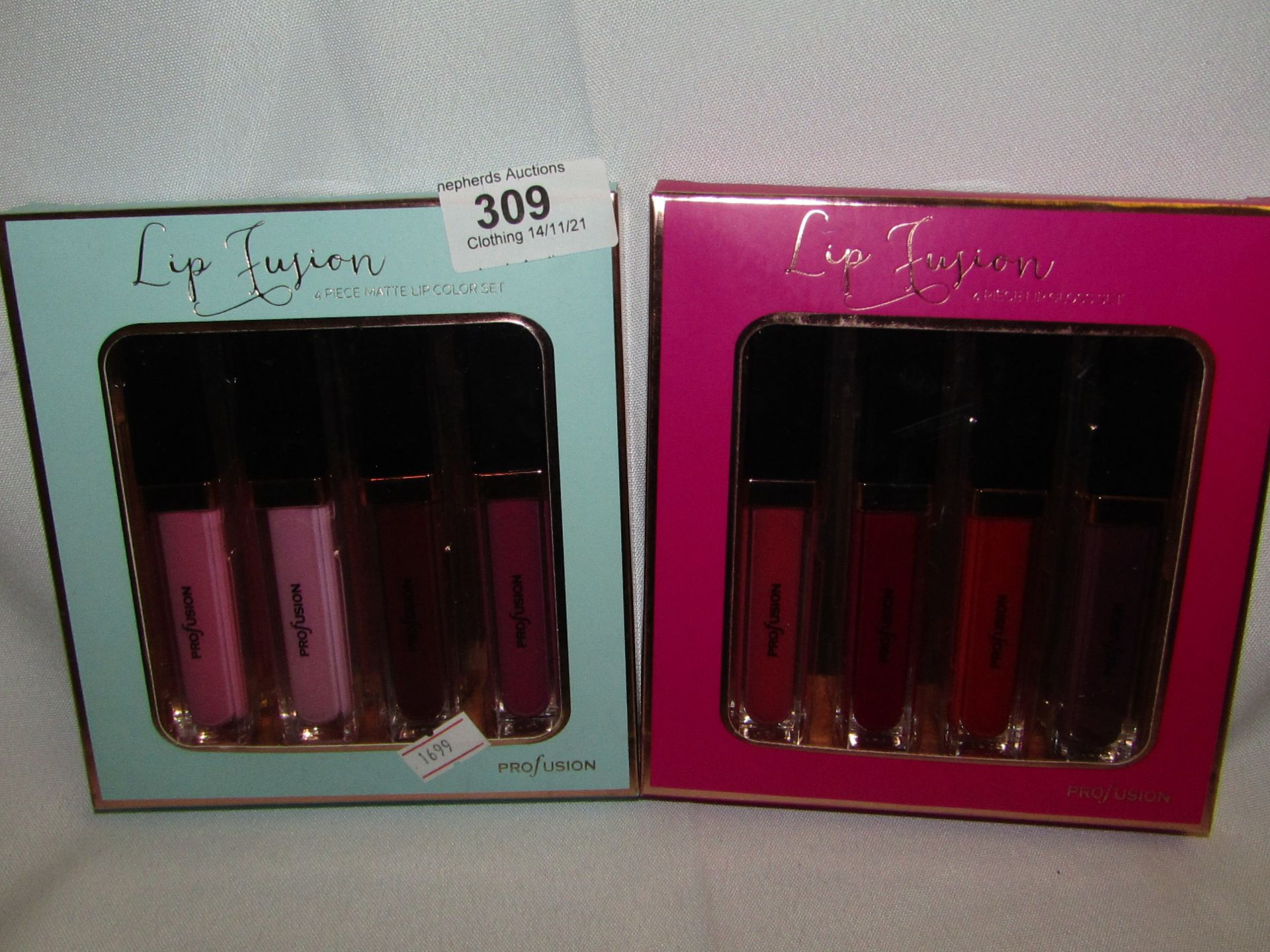 2 X Lip Fusion,1 Being 4 Lip Glosses The Other 4 X Lip Colours Both New & Boxed