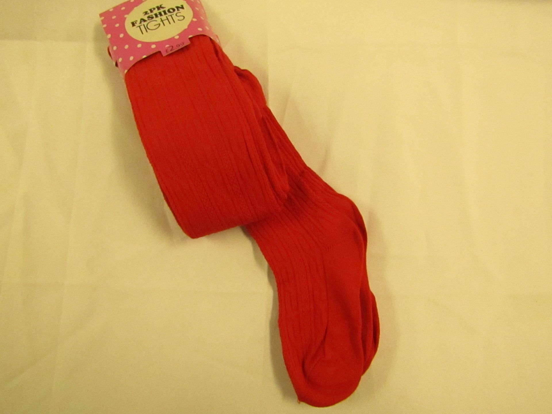 24 X Pairs og Girls Tights Ages From 4-6 to 8-10 All Red All new & Packaged