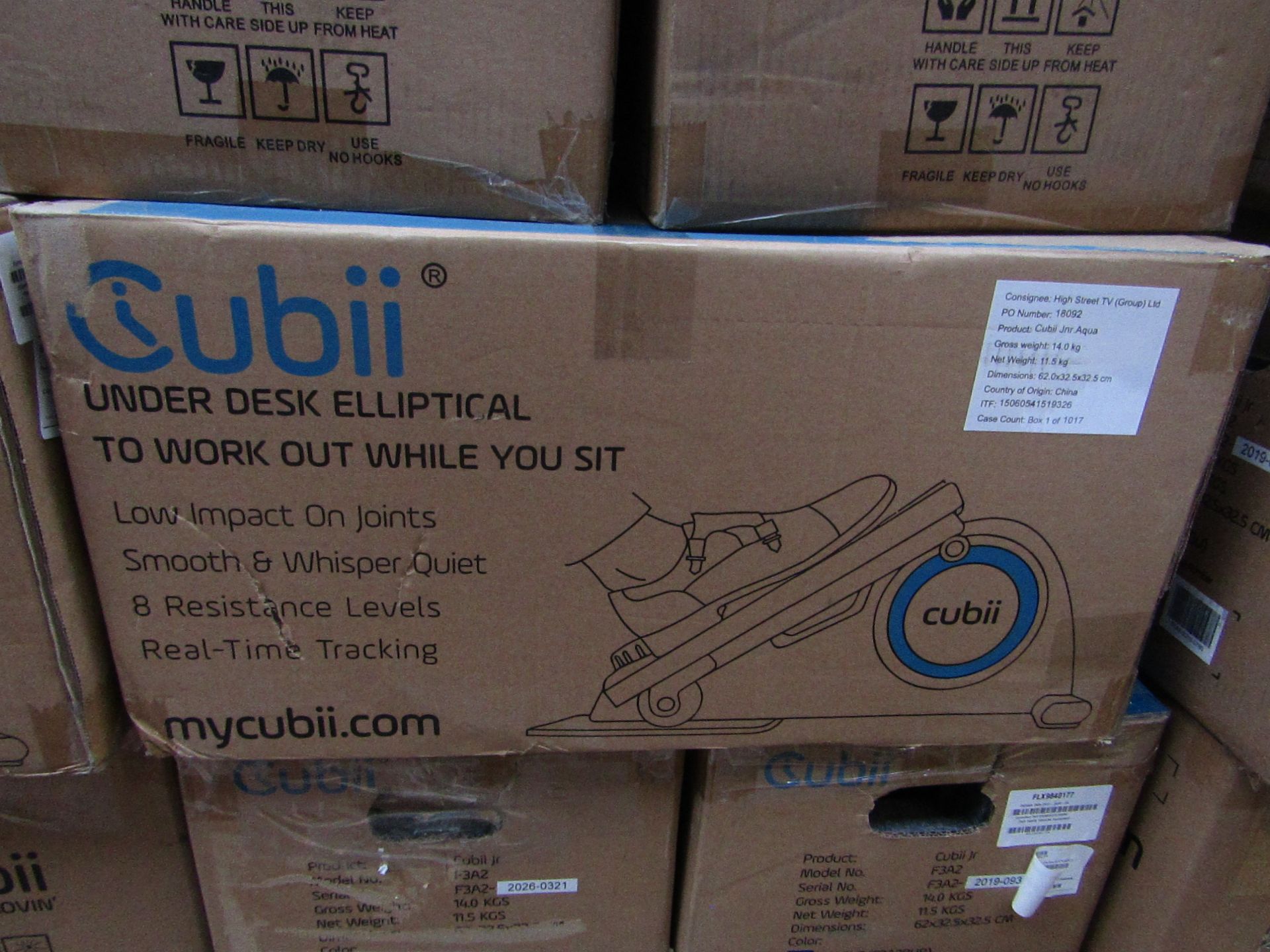 | 1X | CUBII UNDER DESK ELLIPTICAL - TO WORK OUT WHILST YOU SIT | ITEM HAS BEE PROFESSIONALLY