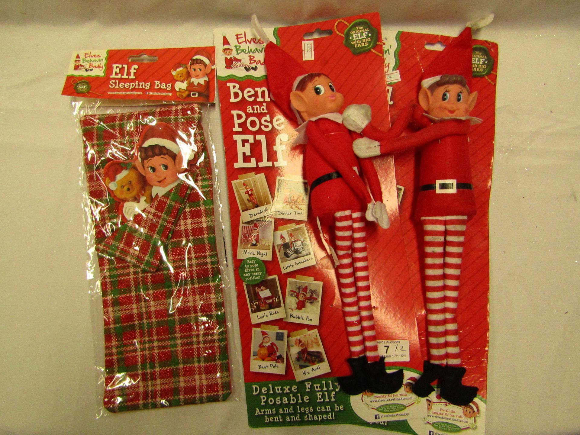 3 x Elf Behaving Badly Items new & packaged
