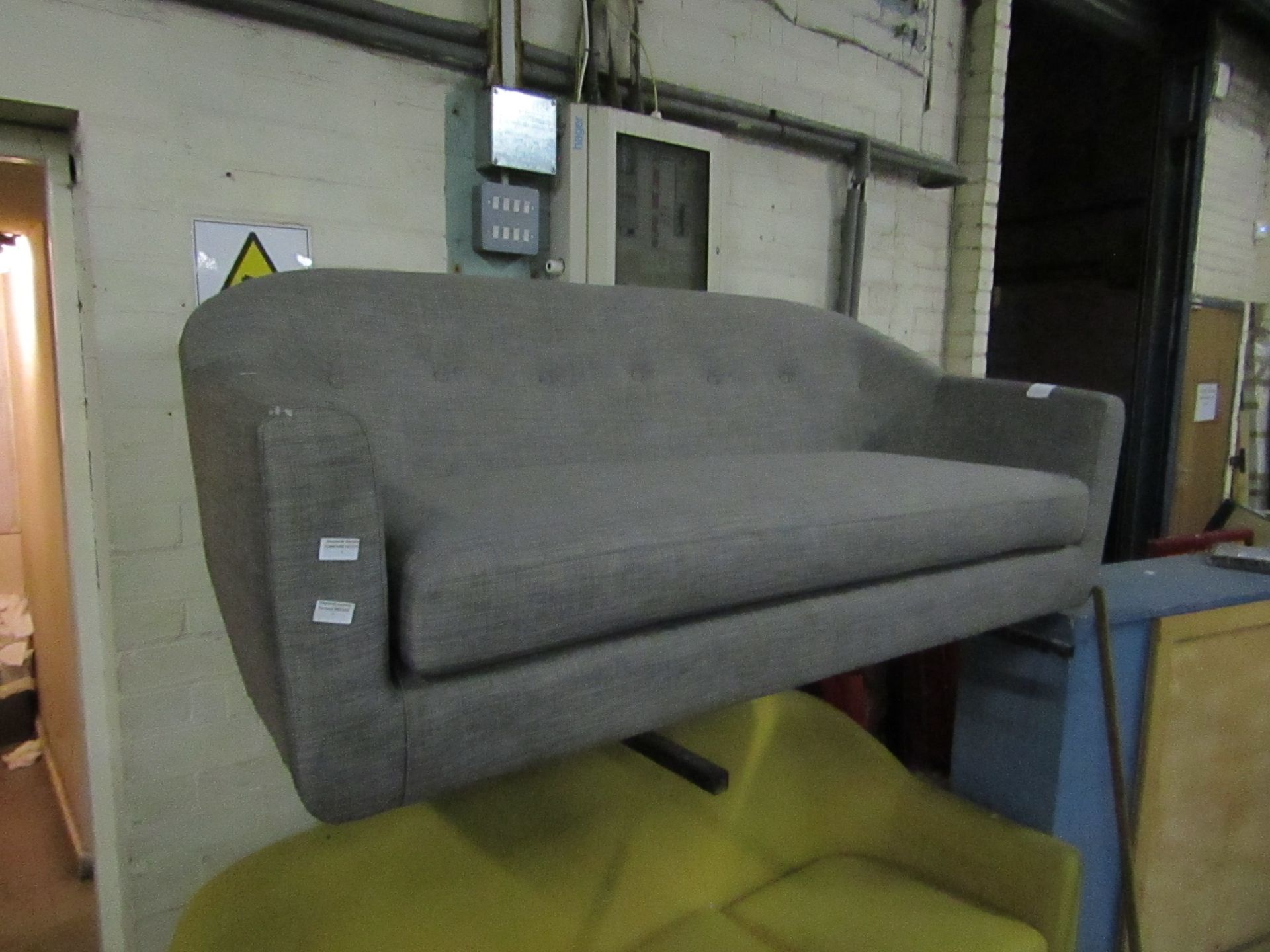 | 1X | MADE.COM TUBBY SOFA | GREY | GOOD CONDITION (PLEASE NOTE, THIS DOES NOT PROVIDE ANY