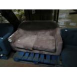| 1X | MADE.COM TUBBY 2 SEATER SOFA, HEATHER PINK VELVET | HAS MARKS ON THE MATERIAL SO WILL NEED