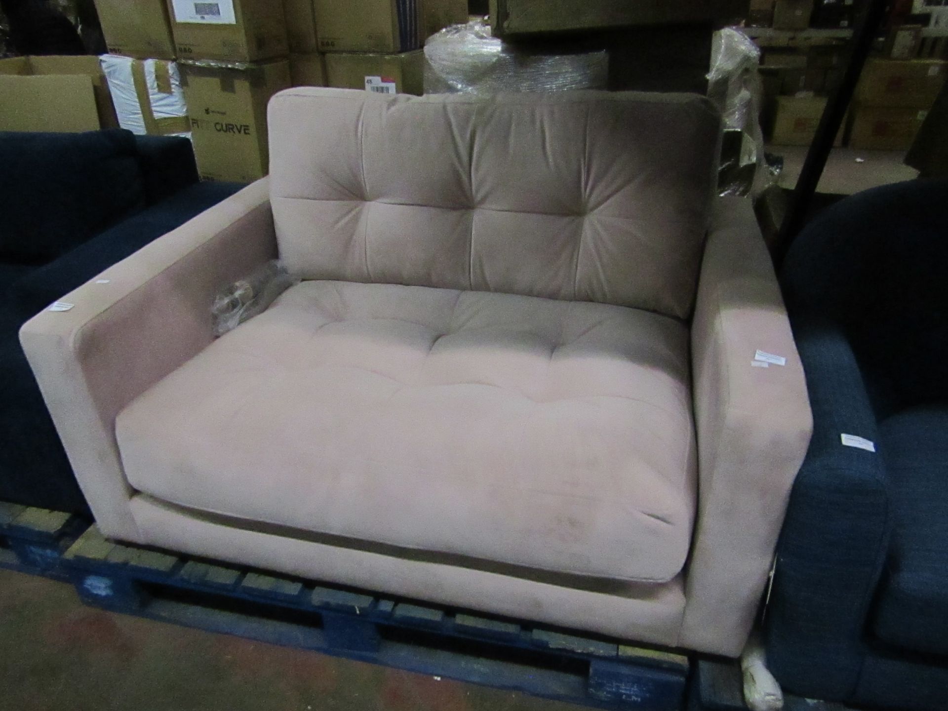 | 1X | SWOON PINK VELVET SMALL LOVE SEAT | (PLEASE NOTE, THIS DOES NOT PROVIDE ANY WARRANTY OR