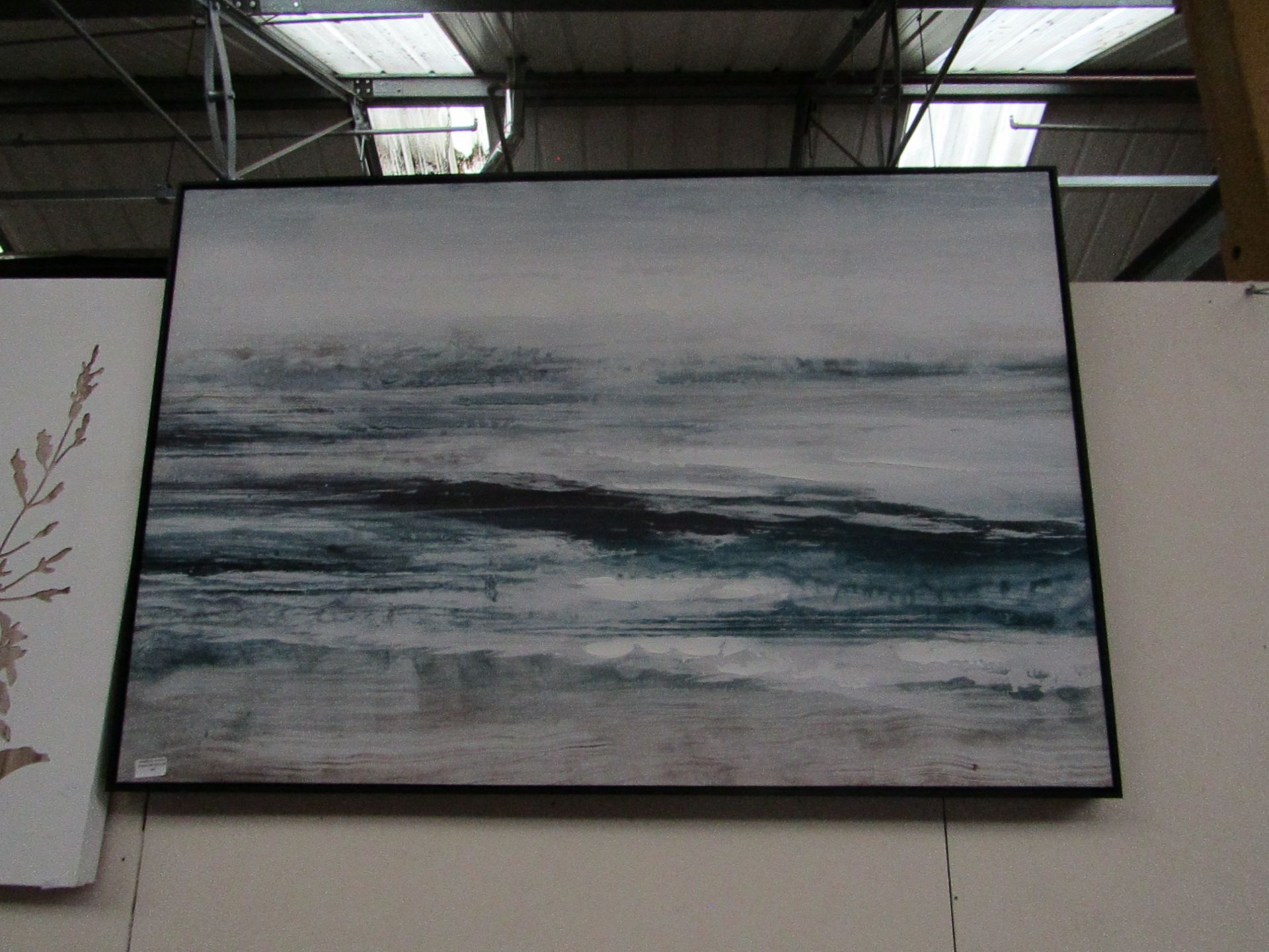 | 1X | COX & COX ABSTRACT TIDES FRAMED CANVAS | LOOKS IN GOOD CONDITION WITH BOX | RRP £250 |