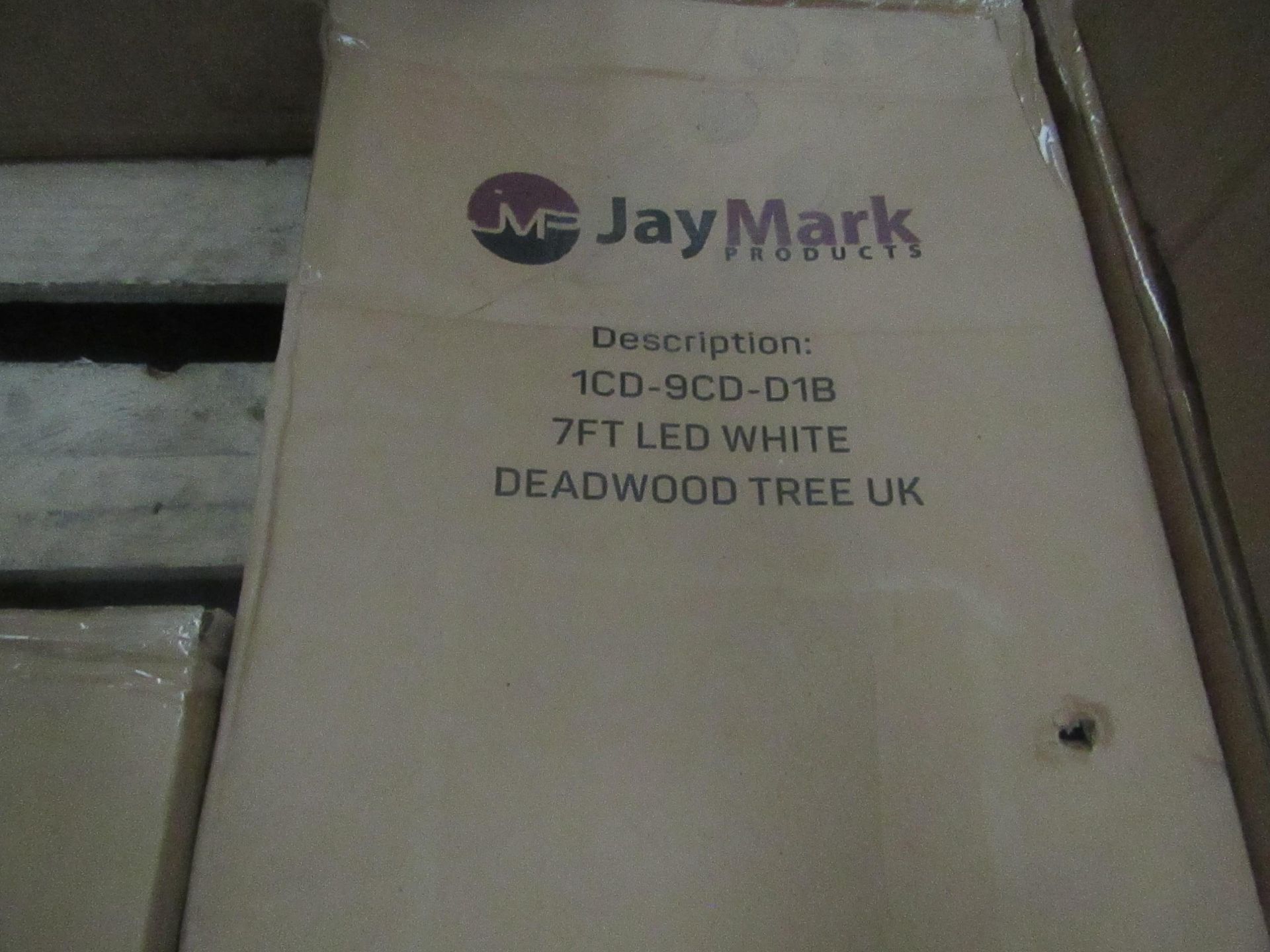 | 1X | JAYMARK 7FT LED WHITE DEADWOOD TREE | UNCHECKED & BOXED |
