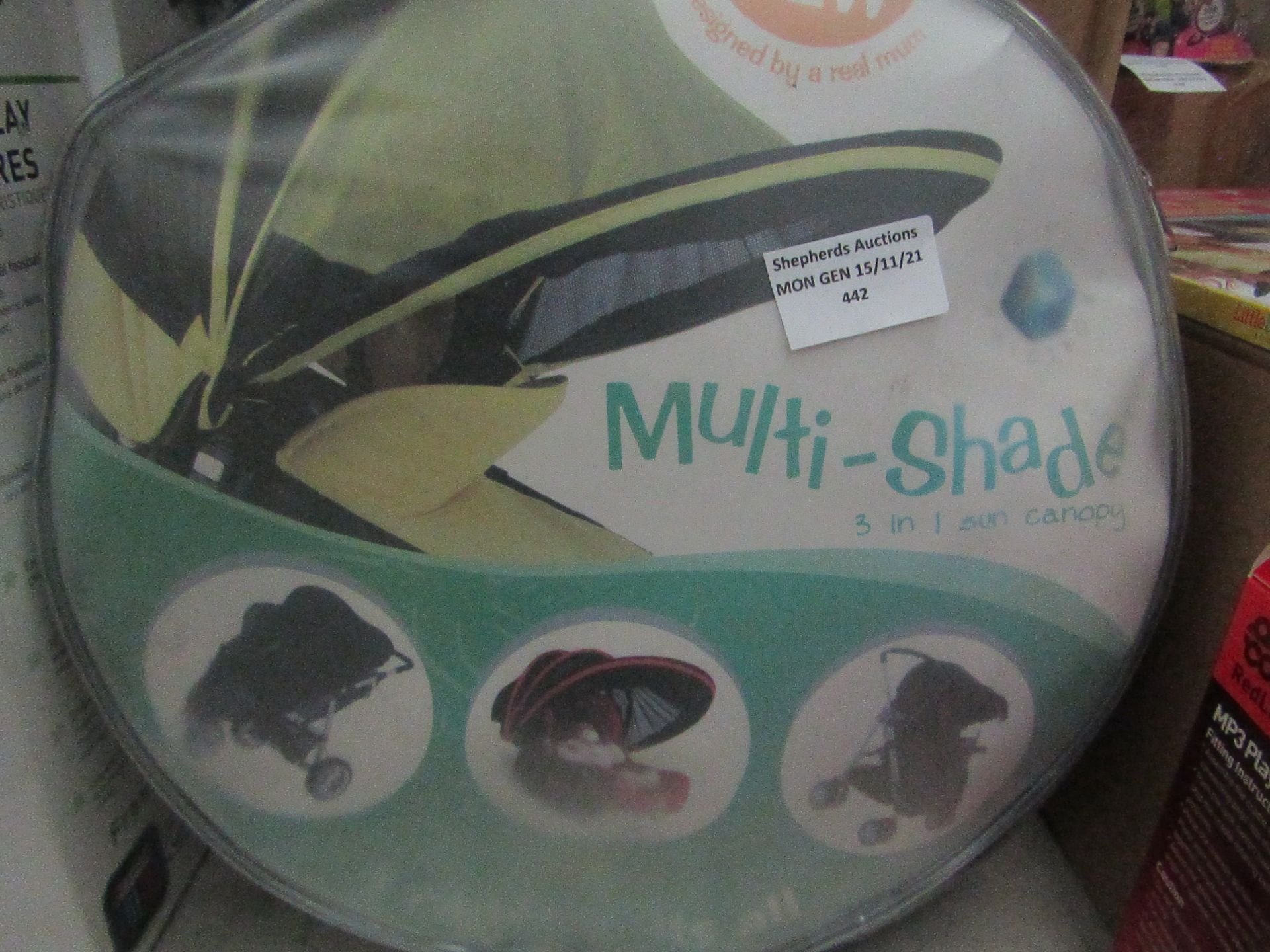 Whole New World - Multi-Shade 3-IN-1 Sun Canopy ( Universal ) - Unused & Packaged.