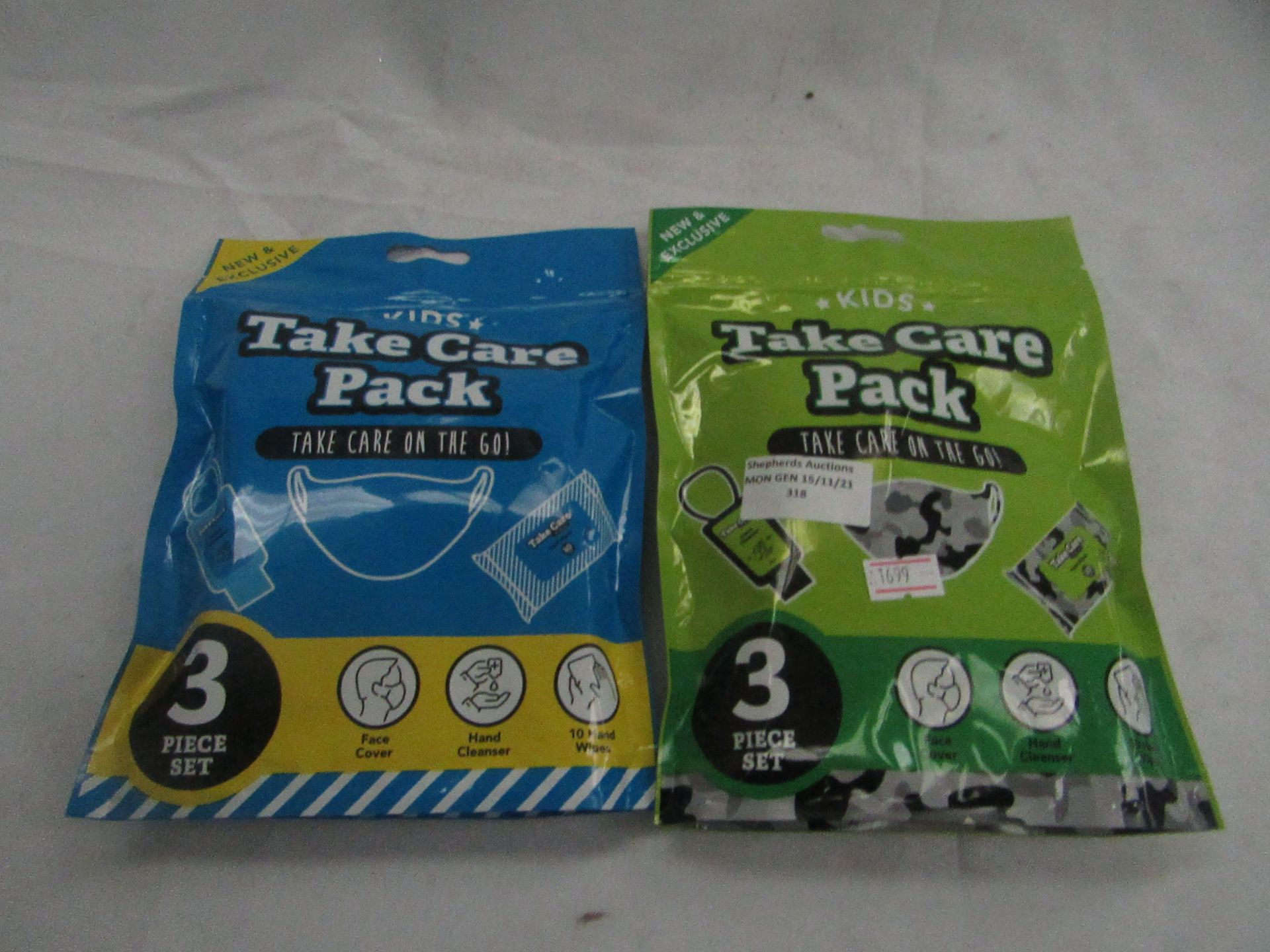 2x Kids - Take Care Pack - Boys - Unused & Packaged.