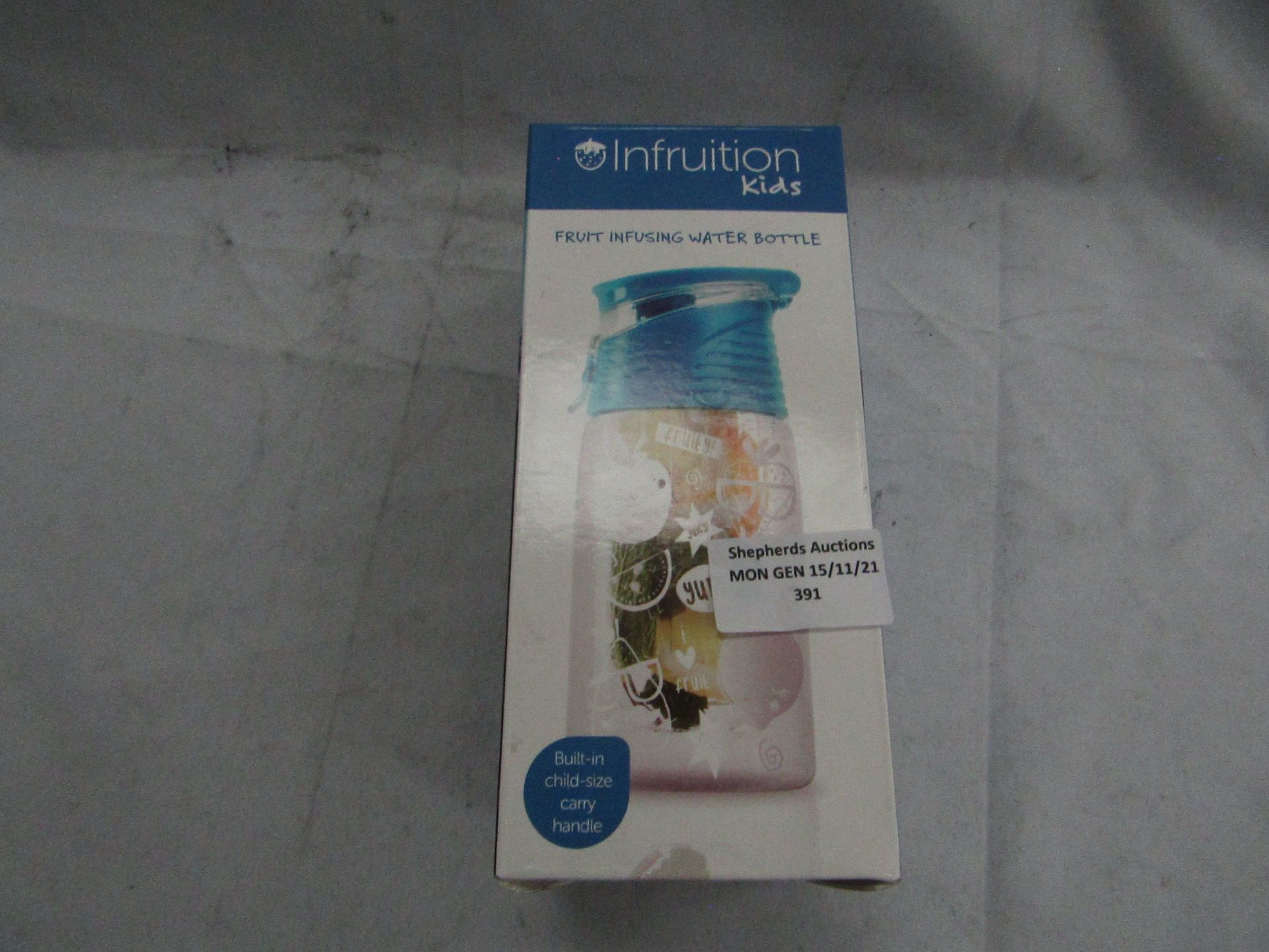 Infruition Kids - Fruit Infusing Water Bottle 450ml - Unused & Boxed.