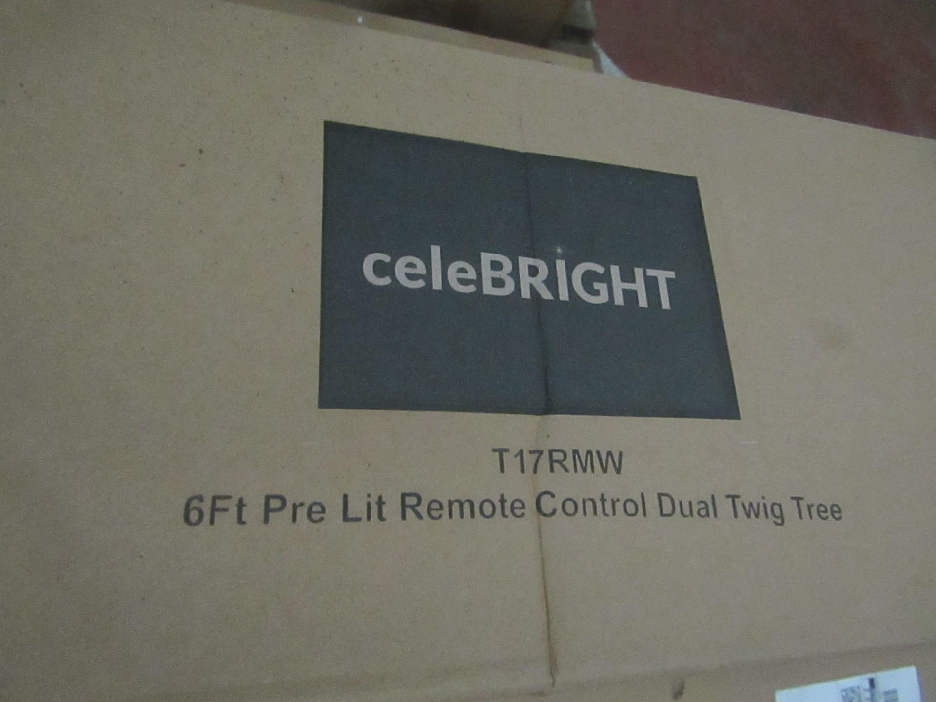 | 2X | CELEBRIGHT 6FT PRE-LIT REMOTE CONTROL DUAL TWIG TREE | UNCHECKED & BOXED |