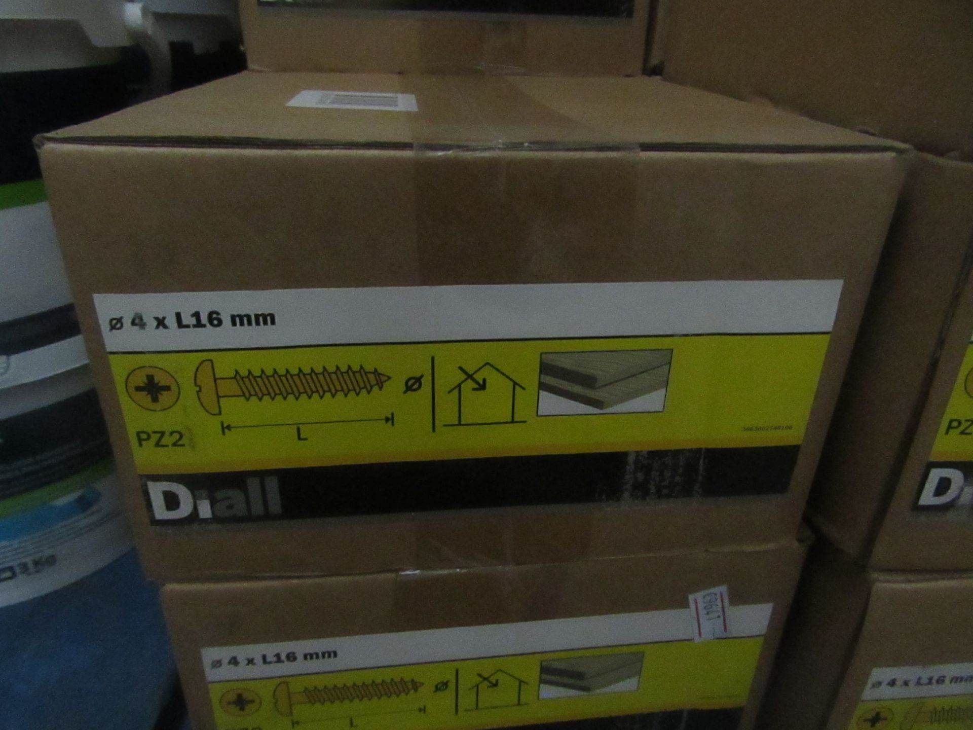 Diall - Wood Screw Pan YZP 4x16mm Loose - Unused & Boxed.