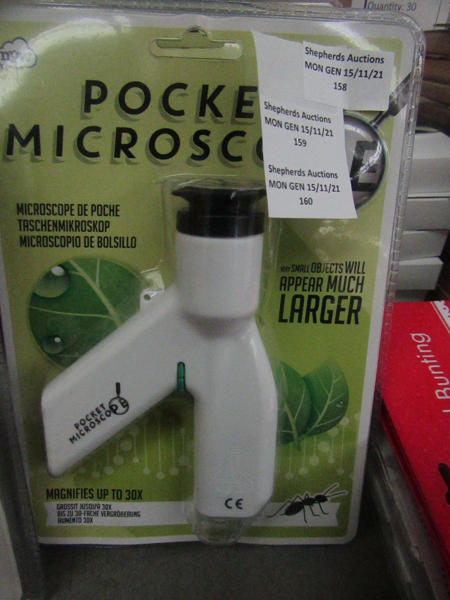 NPW - Pocket Microscope ( Magnifies Upto 30X ) - New & Packaged.