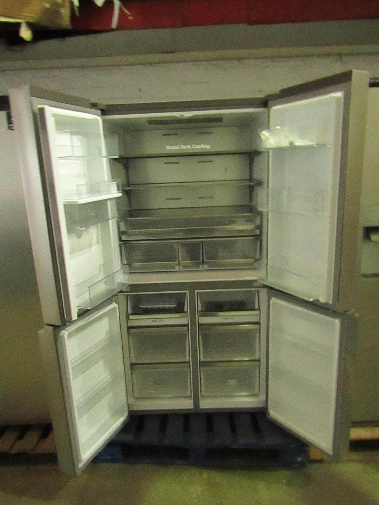 Hisense Stainless Steel American Fridge Freezer, Model:RQ758N4SWI1 - Vendor Suggests Item Is - Image 2 of 2