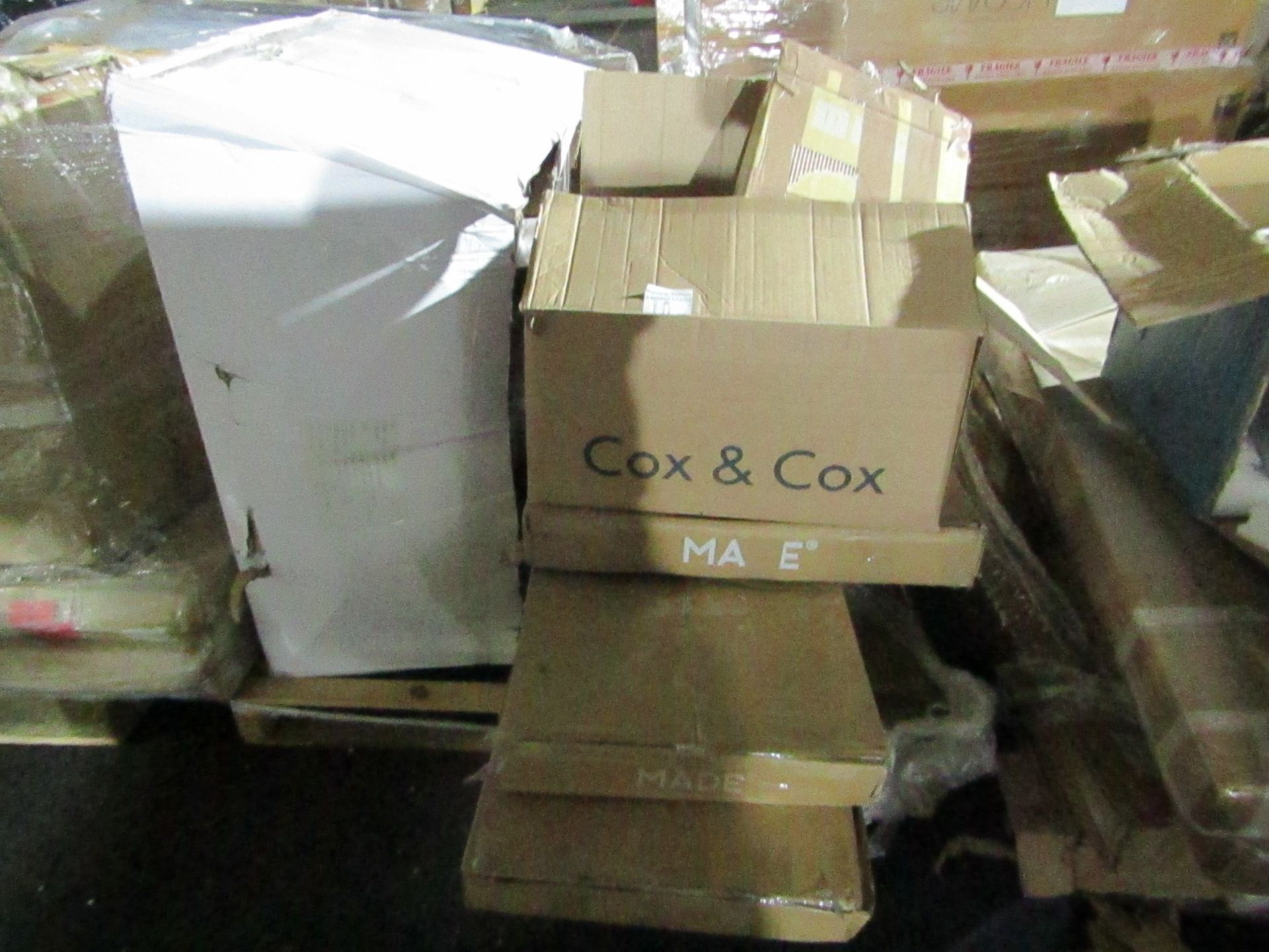 | 1X | PALLET OF FAULTY / MISSING PARTS / DAMAGED CUSTOMER RETURNS COX & COX STOCK UNMANIFESTED |