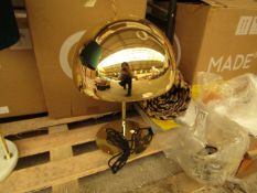 1 x Made.com Collet Dome Table Lamp Brass RRP £69 SKU MAD-TLPCOL002BRA-UK TOTAL RRP £69 This lot