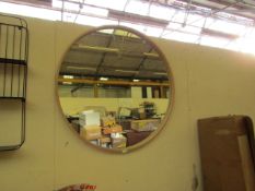 l 1X l COX AND COX CIRCULAR MIRROR 1MTR DIAMETER l NO VISIBLE DAMAGE BUT UNCHECKED FOR ALL FIXINGS l
