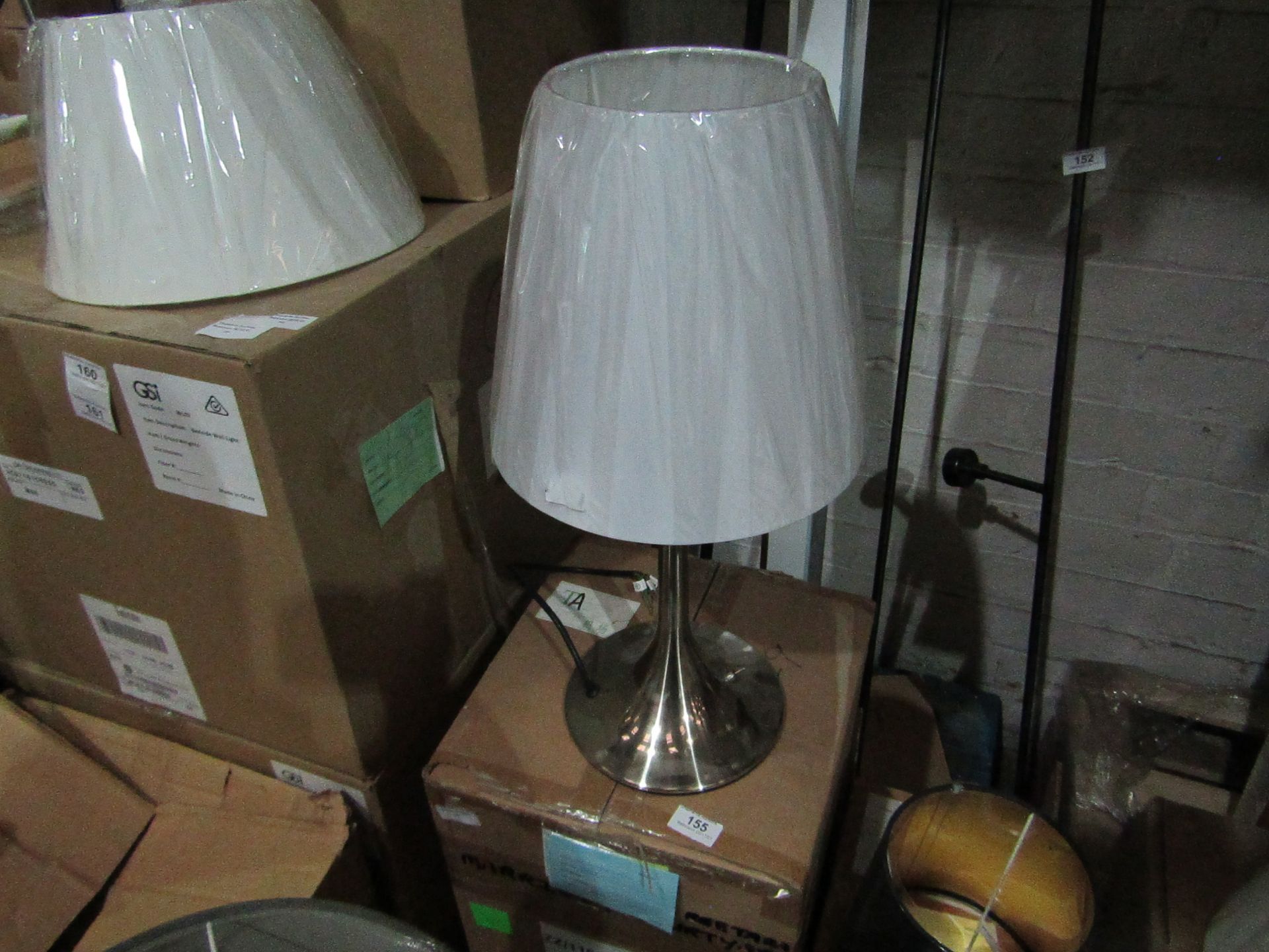 Chelsom - Metal Table Lamp - Shade Included - No Plug, No Visible Damages & Boxed.