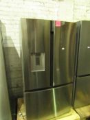 Hisense - American Style Fridge/Freezer With Water Dispenser - No Major Damages, Tested Working