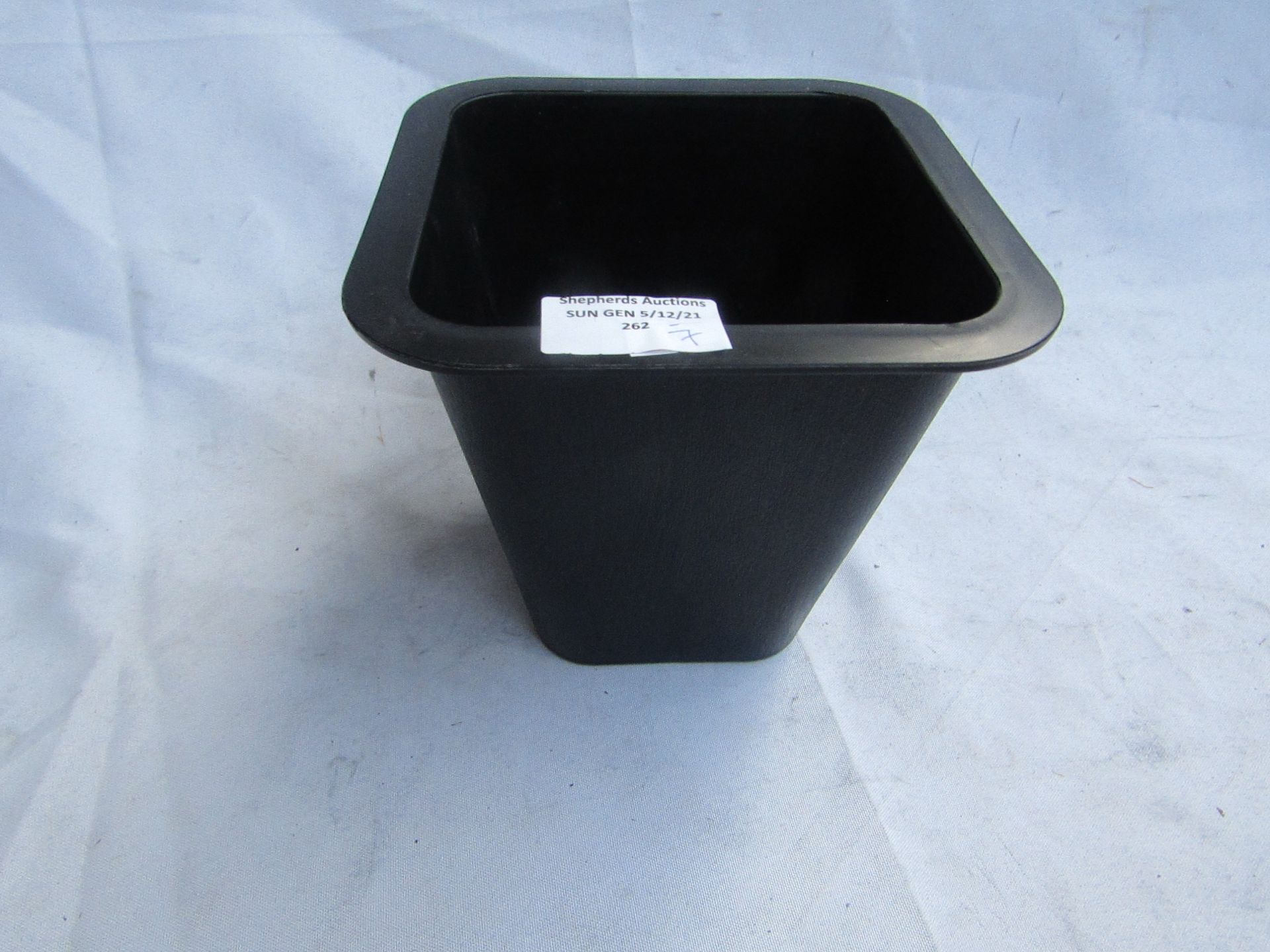 7X Plant Pots, Black, Look New Without Package.