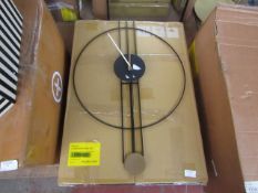 | 1X | MADE.COM ROWELL PENDULUM 45 X 60CM CLOCK | UNCHECKED AND BOXED | RRP £49 |