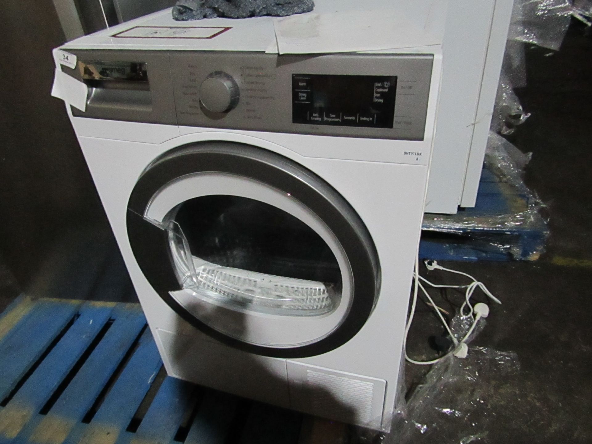 Smeg DHT91LUK Dryer. Tested working & No Visible Damage. RRP ?529